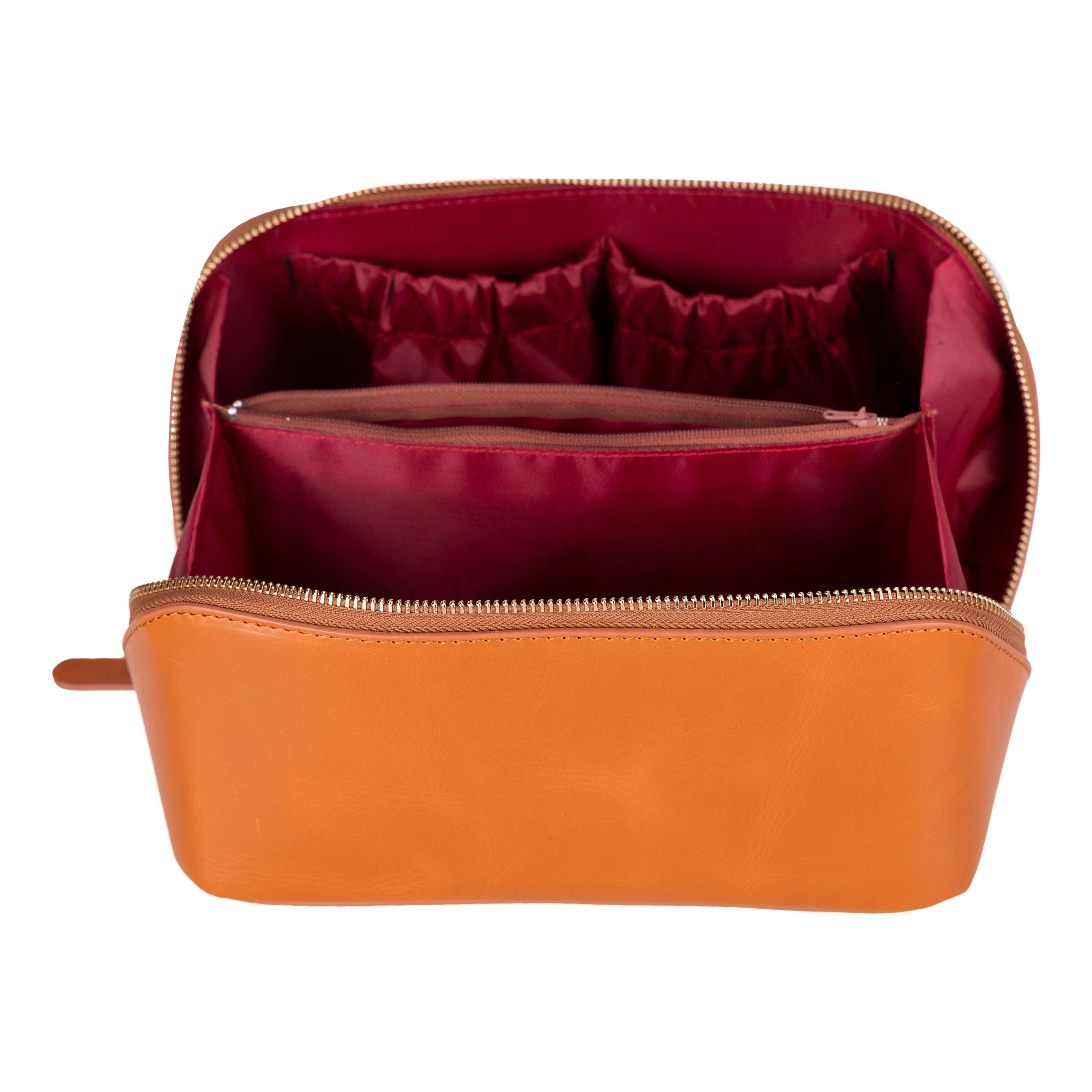 Ella Genuine Leather Makeup Bag