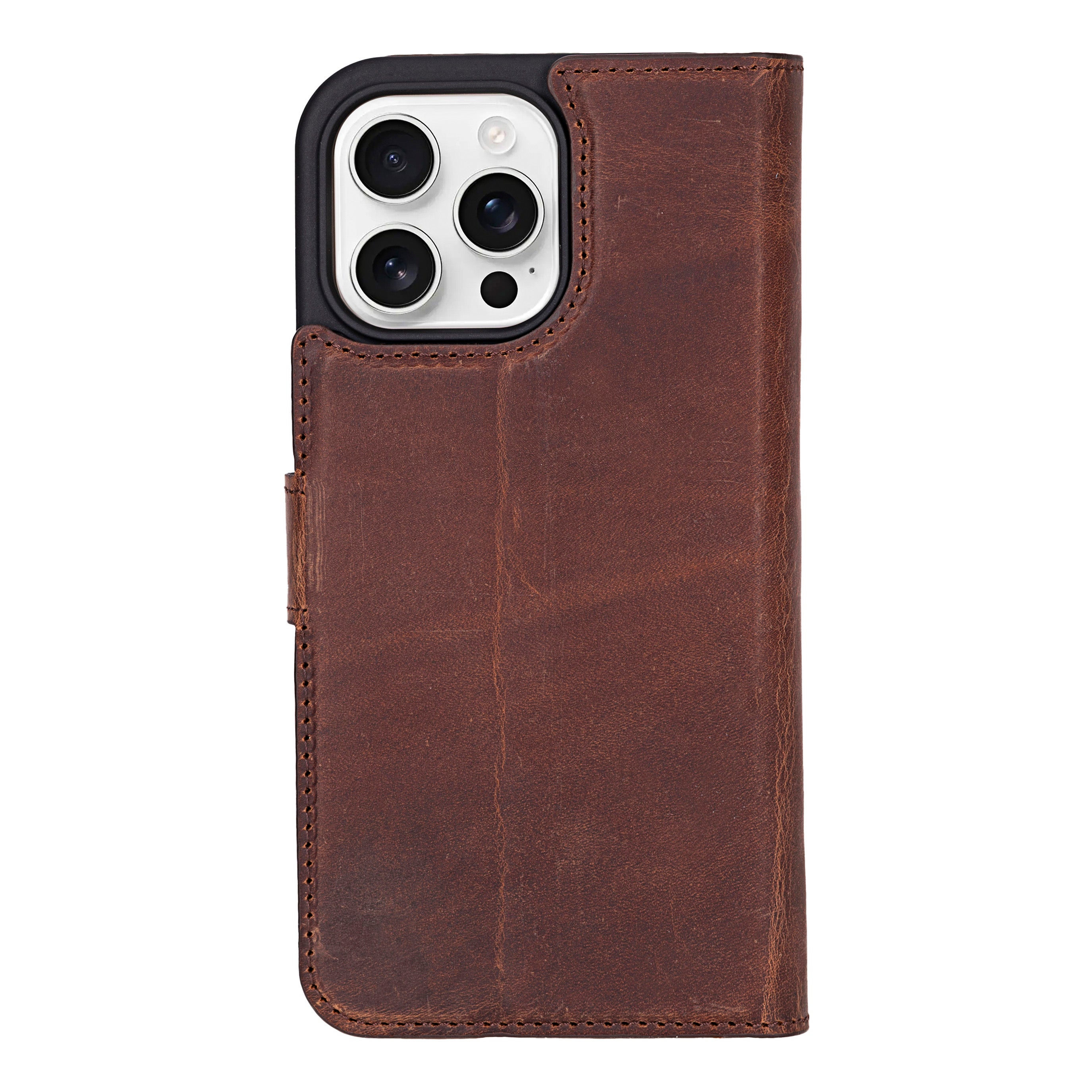 Liluri iPhone 16 Pro Max Detachable Genuine Leather Case - saracleather