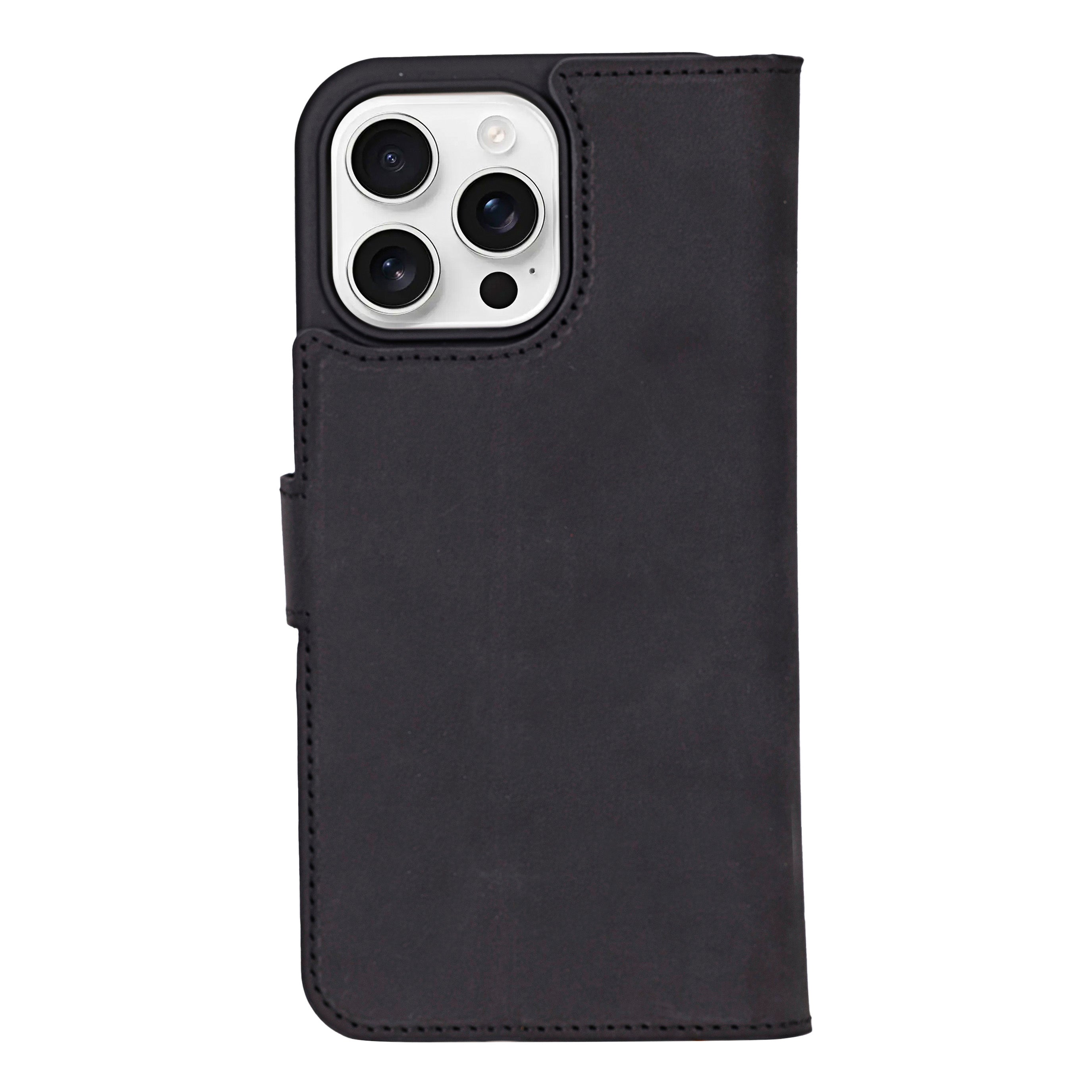 Liluri iPhone 16 Pro Max Detachable Genuine Leather Case - saracleather