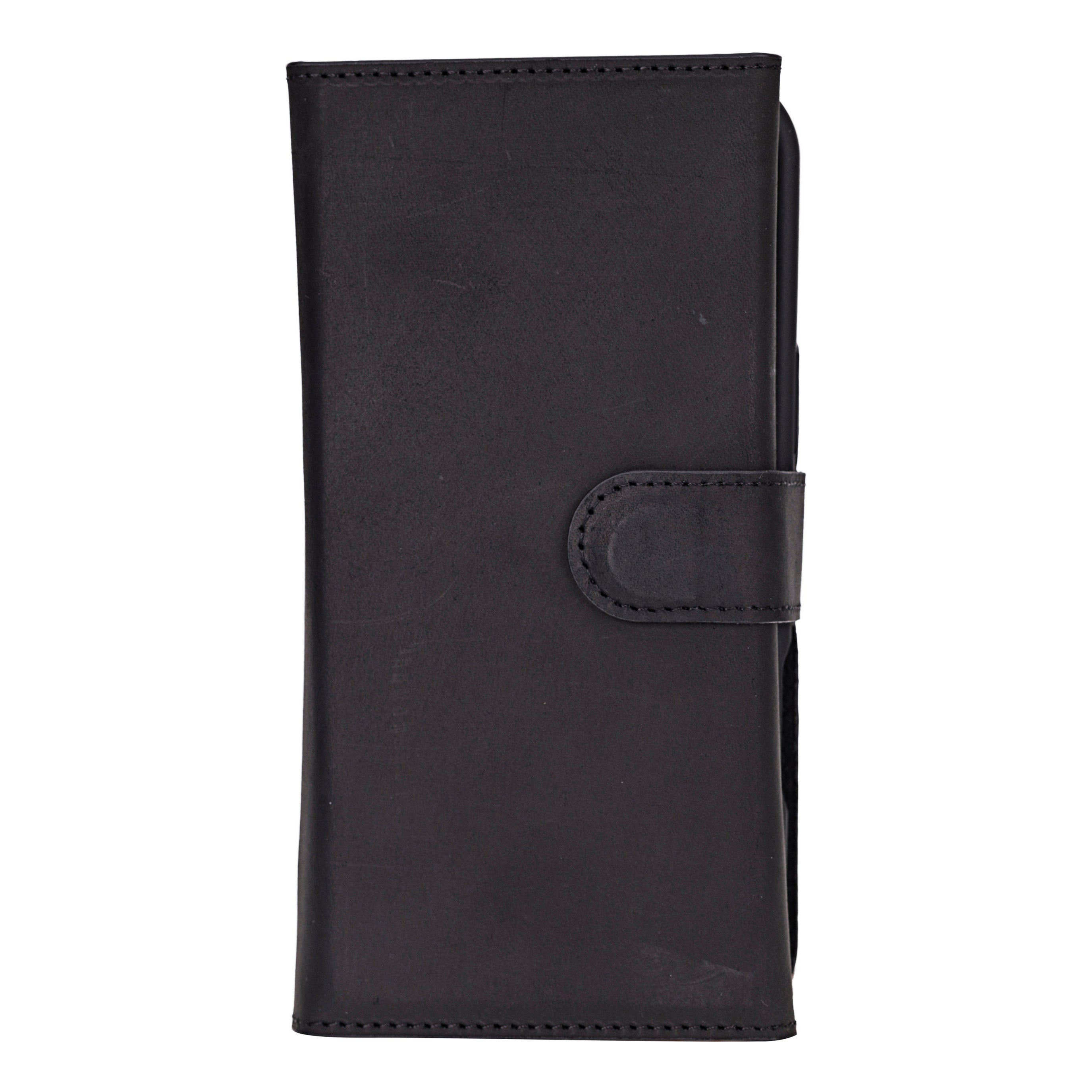 Santa iPhone 16 Pro Genuine Leather Detachable Wallet Case - saracleather