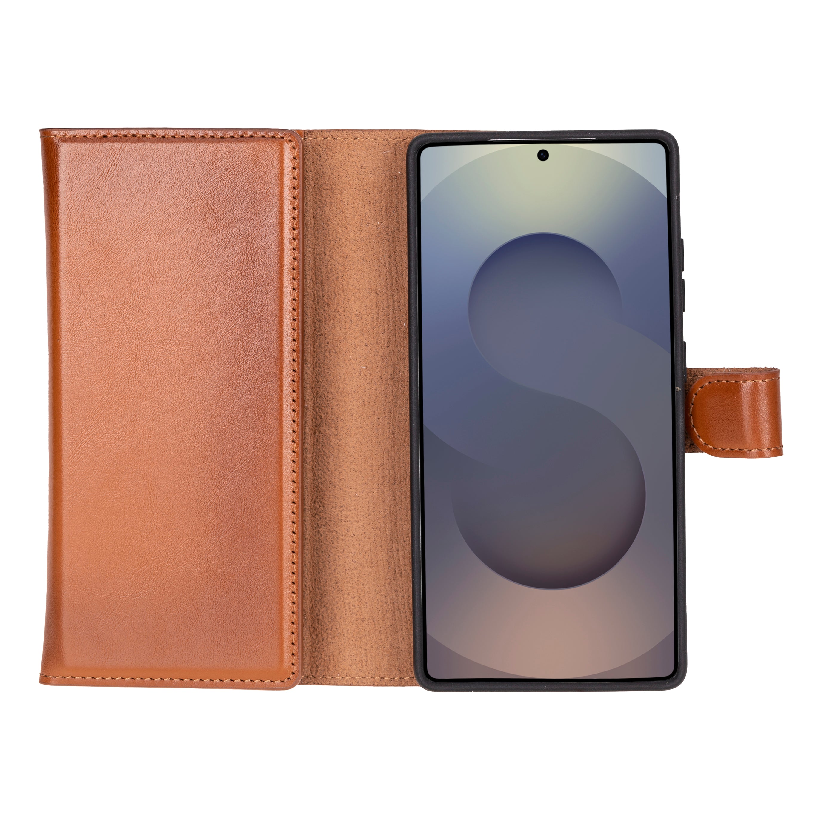 Santa Samsung Galaxy S25 Ultra Genuine Leather Detachable Wallet Case