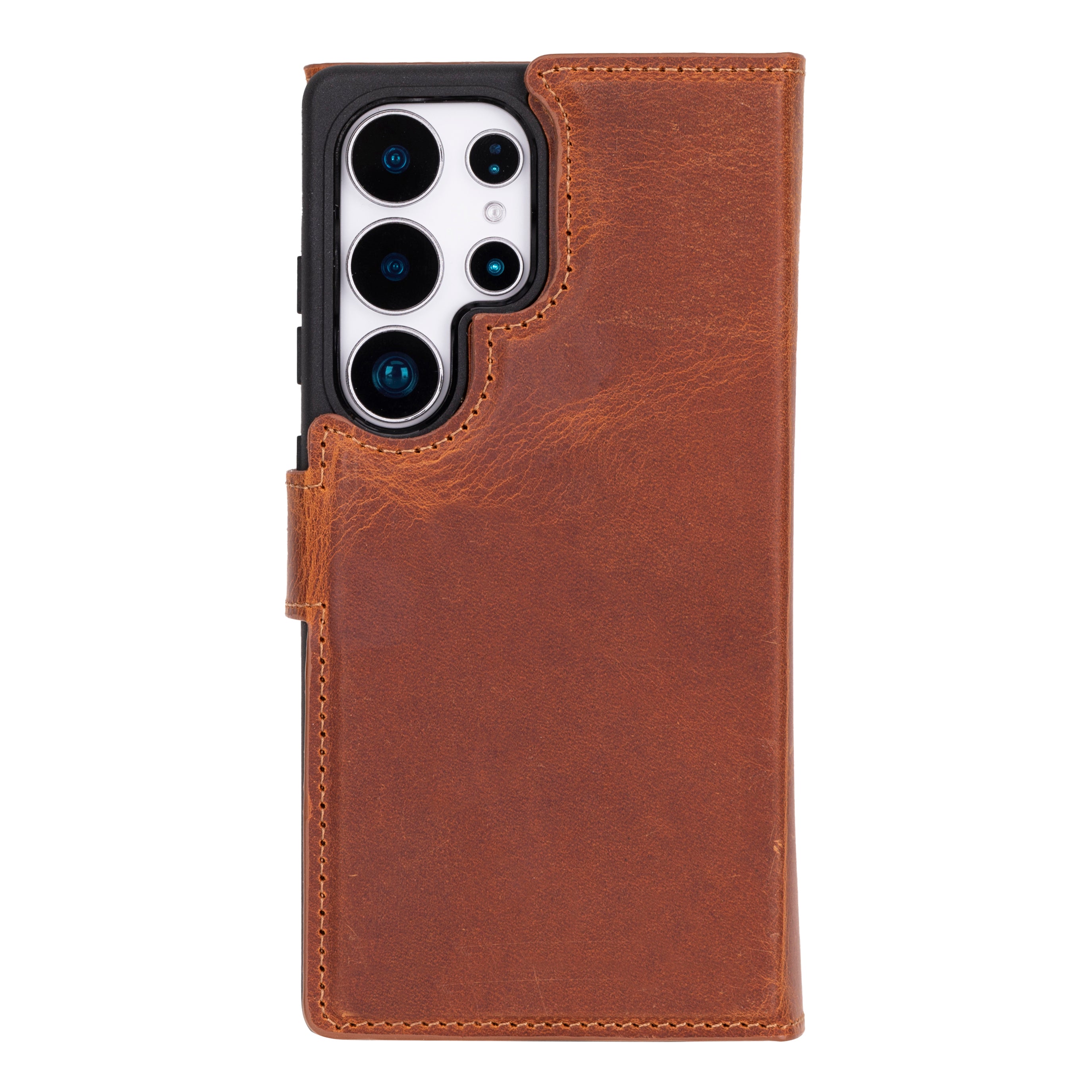 Santa Samsung Galaxy S25 Ultra Genuine Leather Detachable Wallet Case