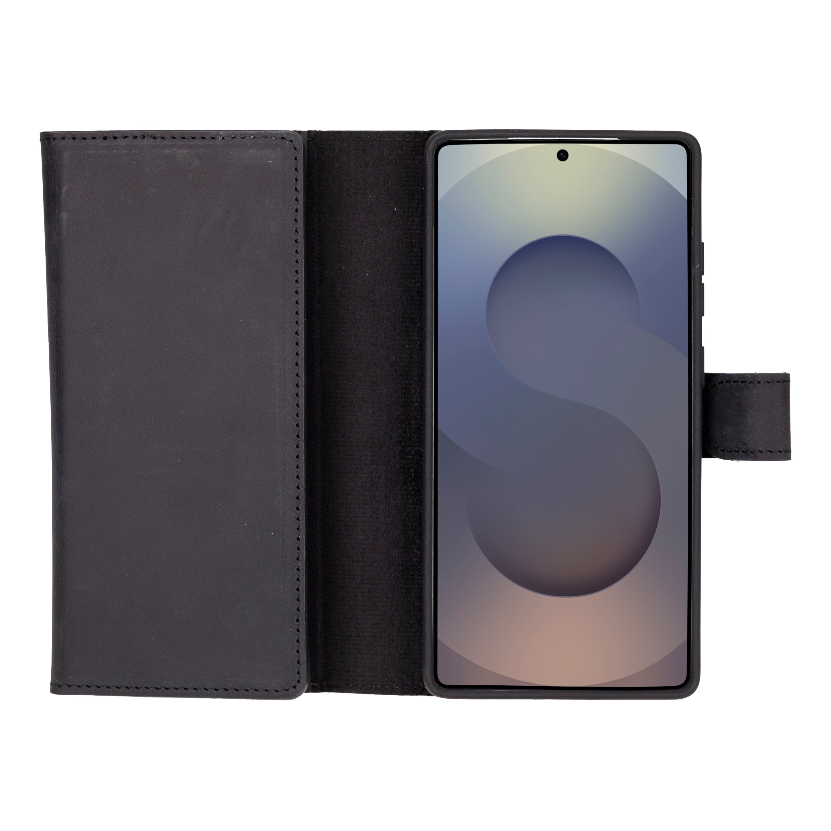 Santa Samsung Galaxy S25 Ultra Genuine Leather Detachable Wallet Case