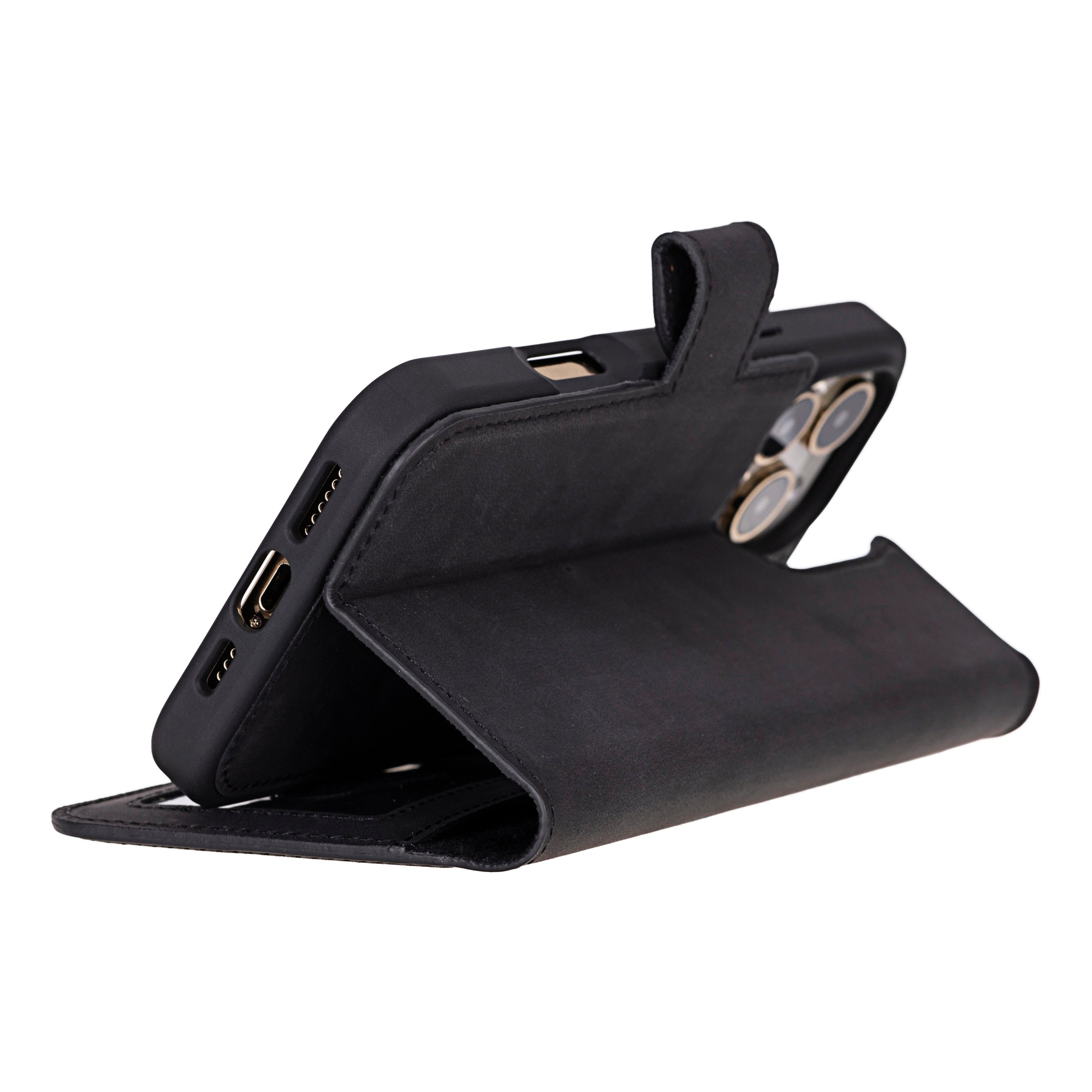 Liluri iPhone 16 Pro Max Detachable Genuine Leather Case - saracleather