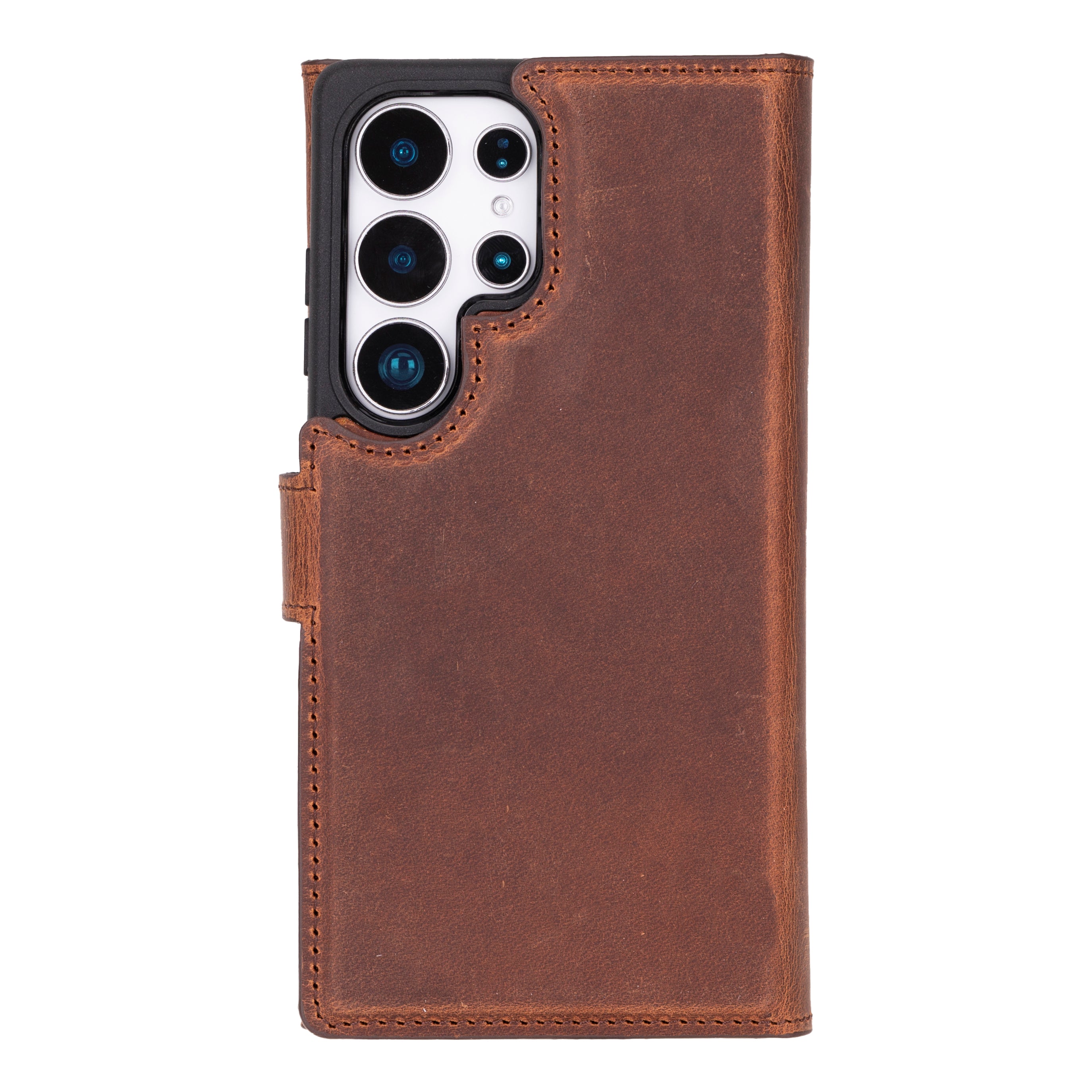 Santa Samsung Galaxy S25 Ultra Genuine Leather Detachable Wallet Case