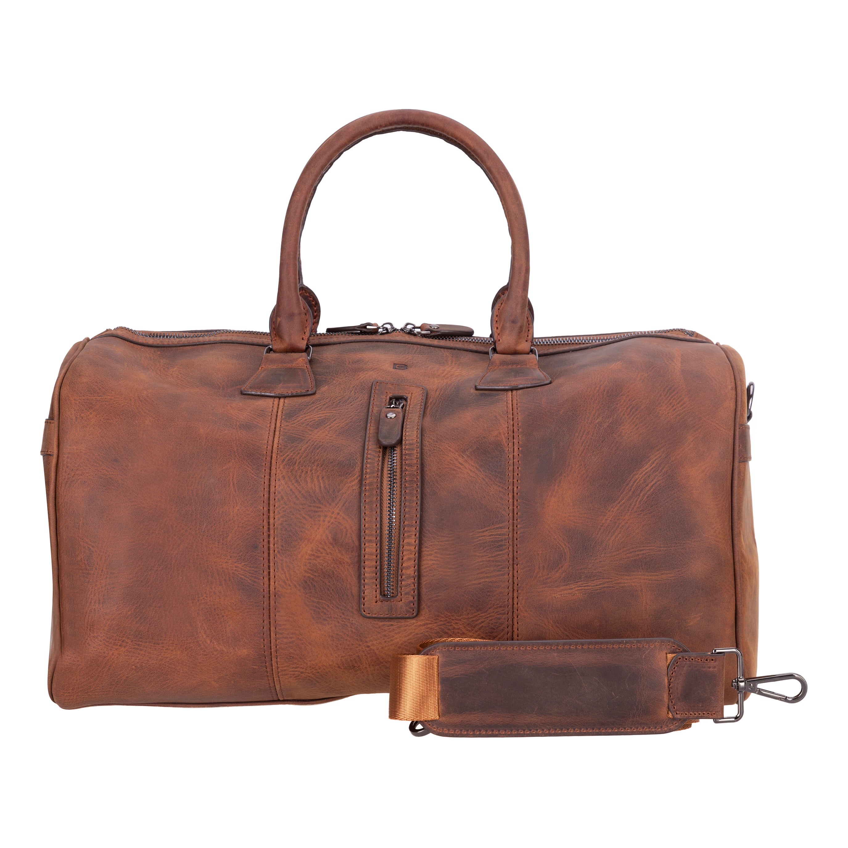 Crestiva Genuine Leather Weekend Duffle Bag