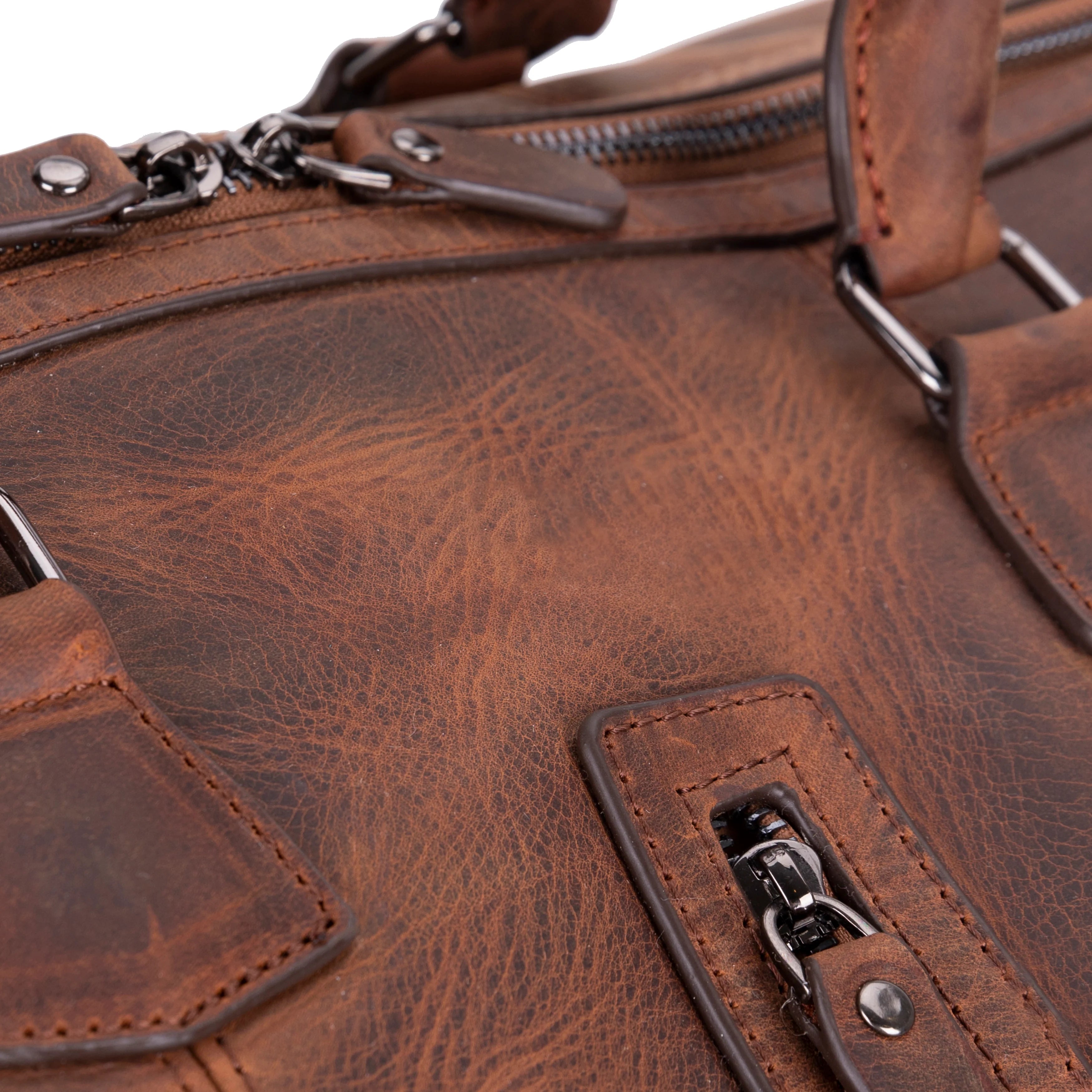 Dolly Genuine Leather Weekend Duffle Bag