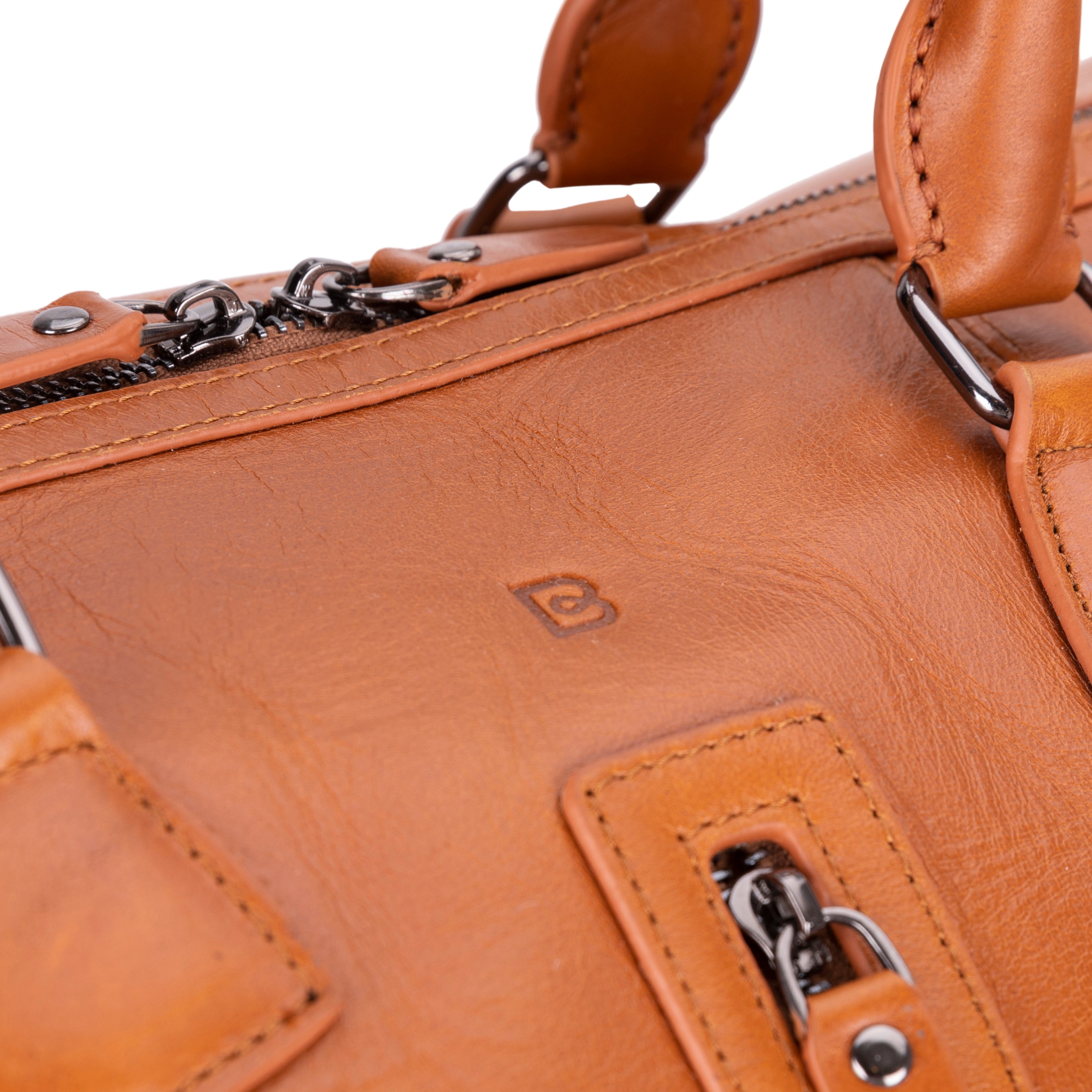 Crestiva Genuine Leather Weekend Duffle Bag