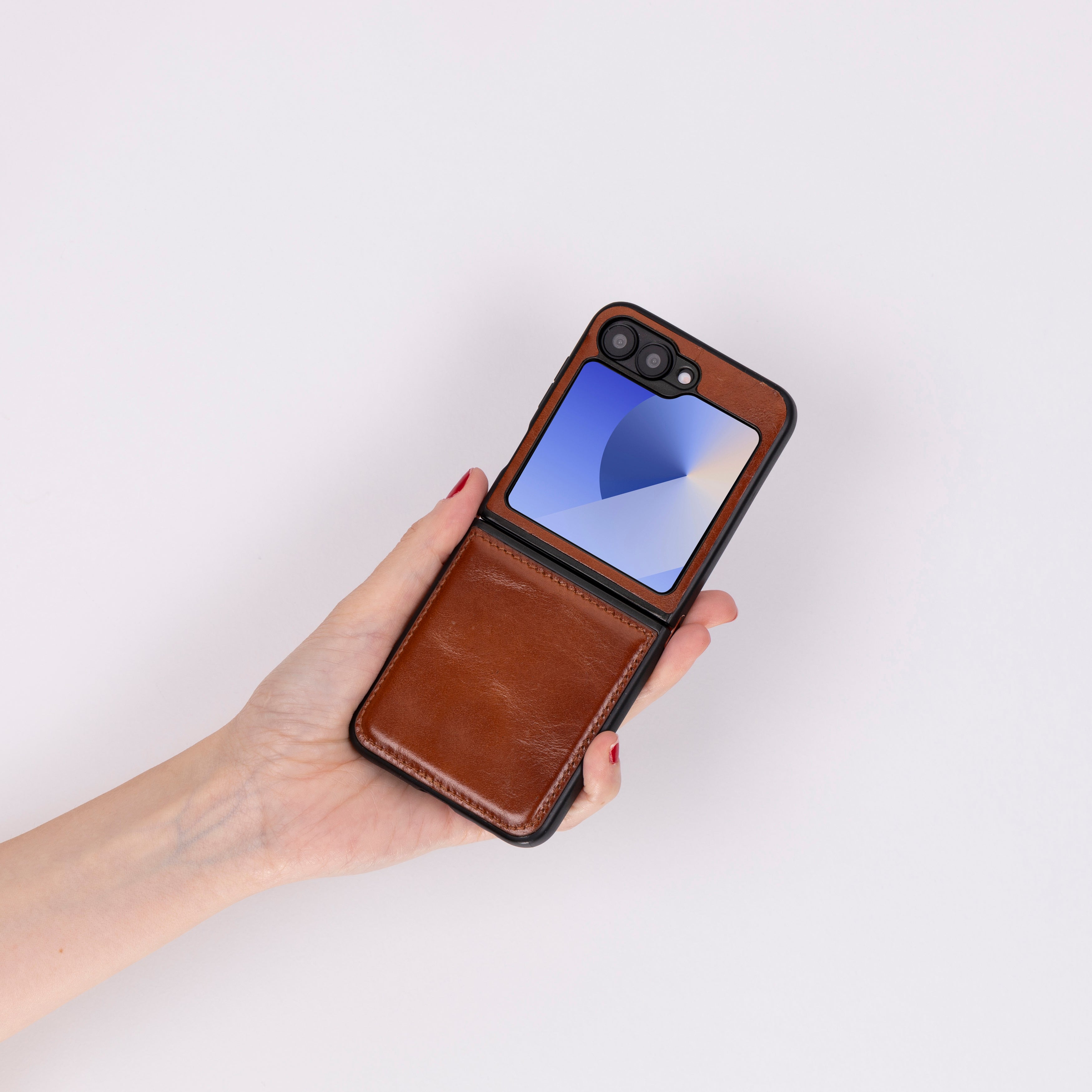 Flex Cover Samsung Z Flip 6 Genuine Leather Case