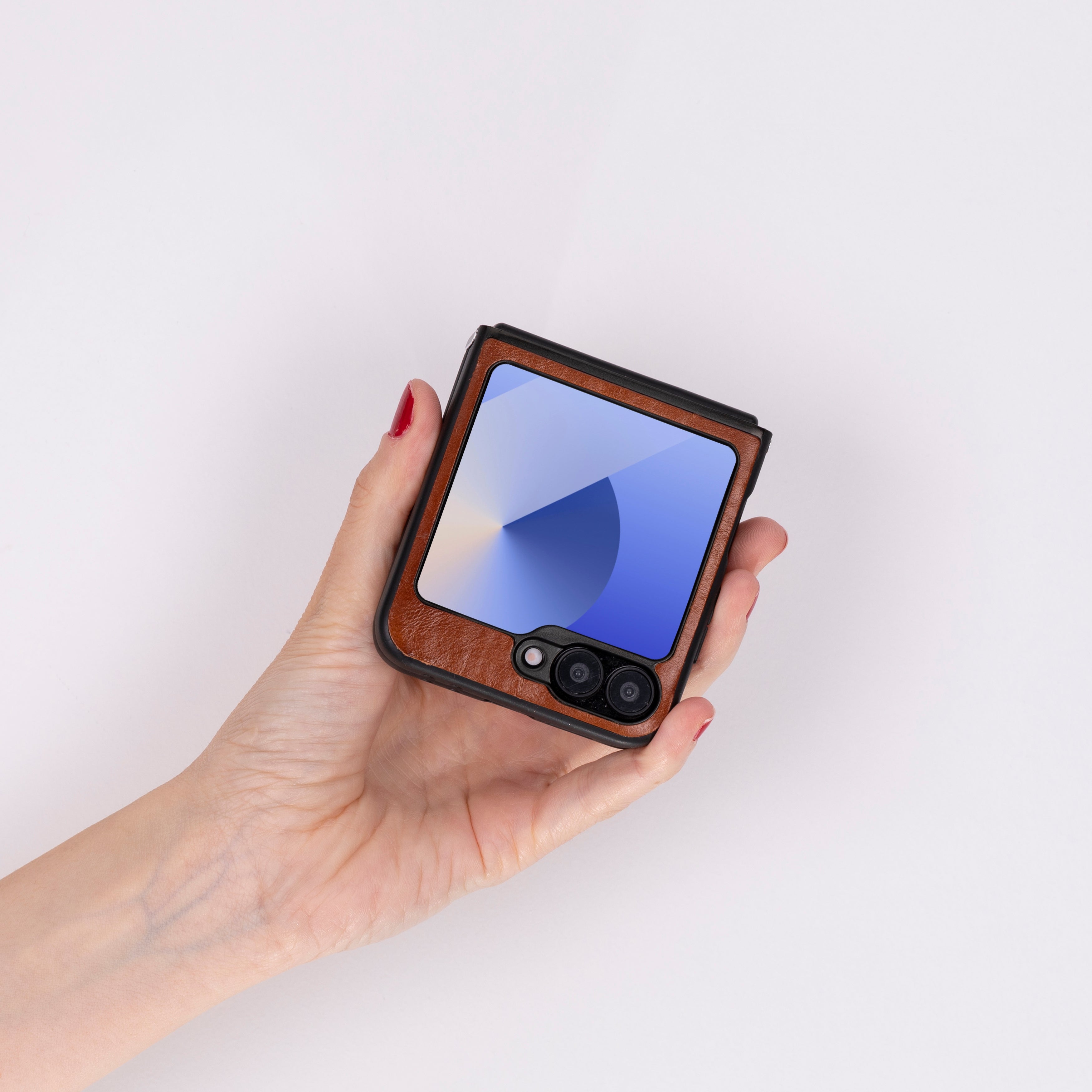 Flex Cover Genuine Leather Samsung Z Flip 6 Case