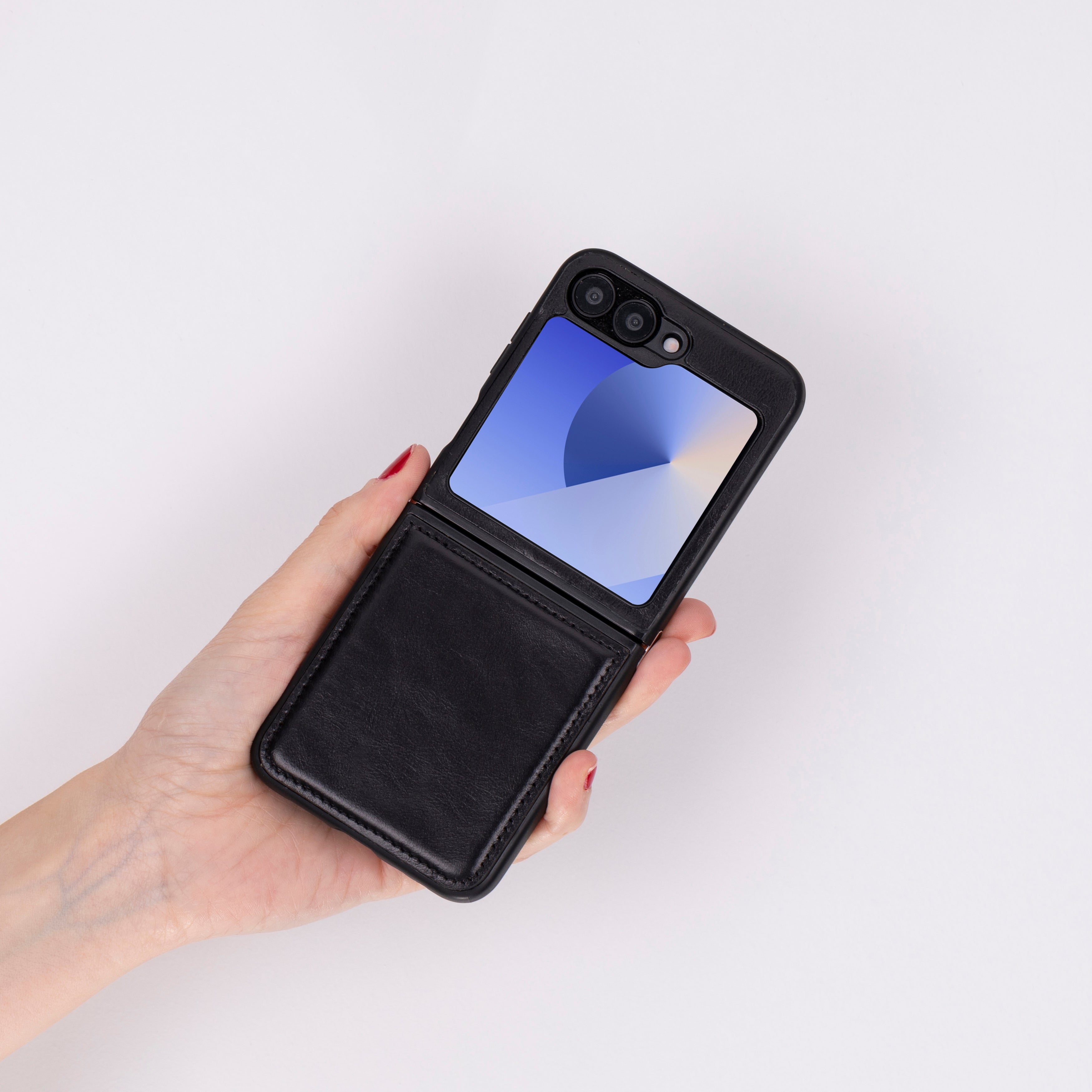 Flex Cover Samsung Z Flip 6 Genuine Leather Case