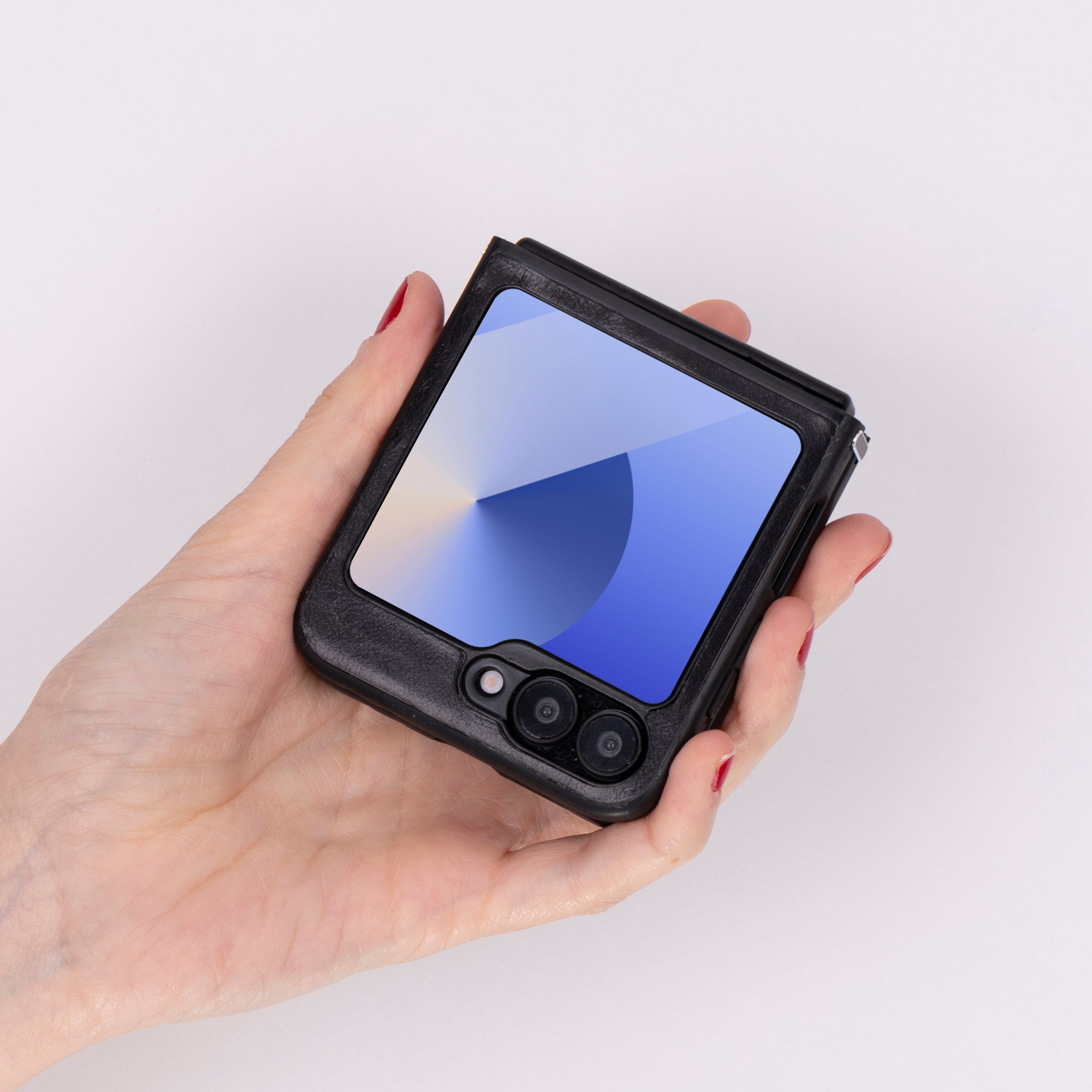 Flex Cover Samsung Z Flip 6 Genuine Leather Case