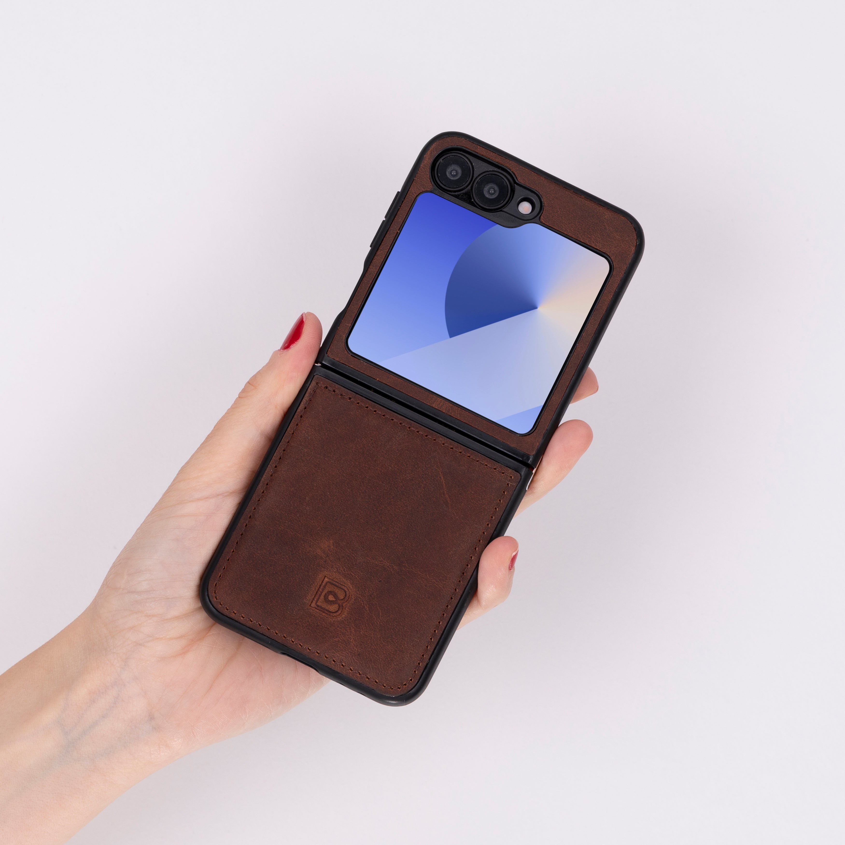 Flex Cover Genuine Leather Samsung Z Flip 6 Case