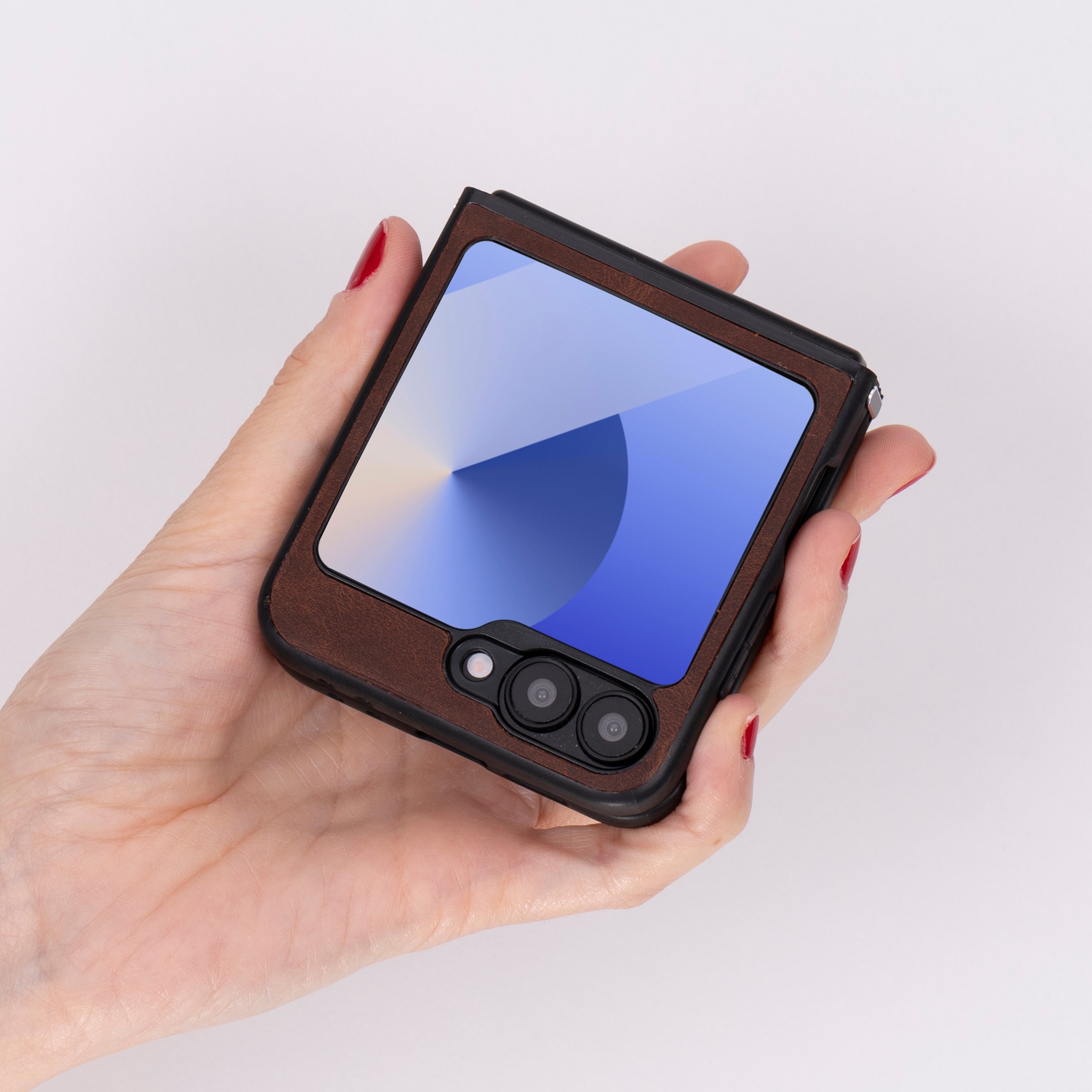 Flex Cover Genuine Leather Samsung Z Flip 6 Case