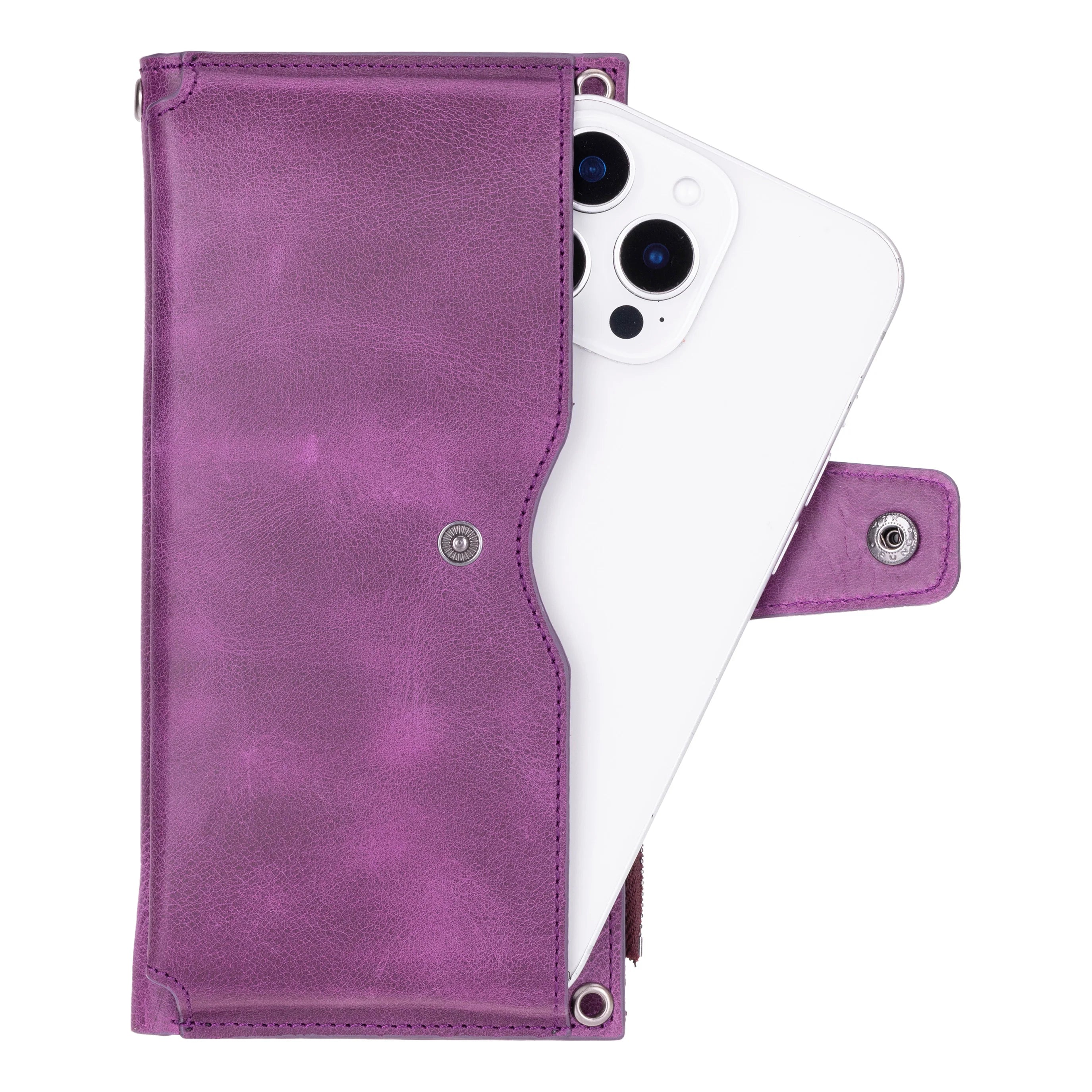 Lozan Strap Genuine Leather Crossbody Wallet