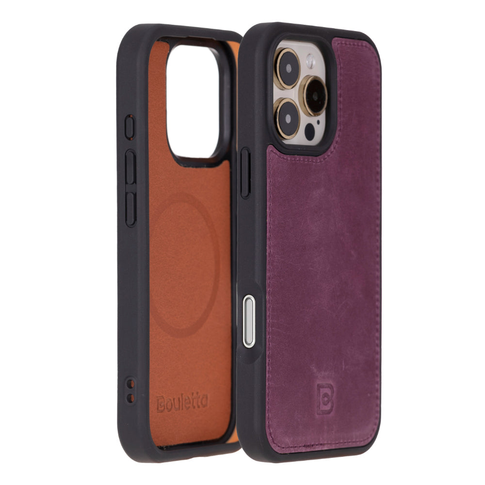 Magic iPhone 16 Pro Genuine Leather Detachable Wallet Case