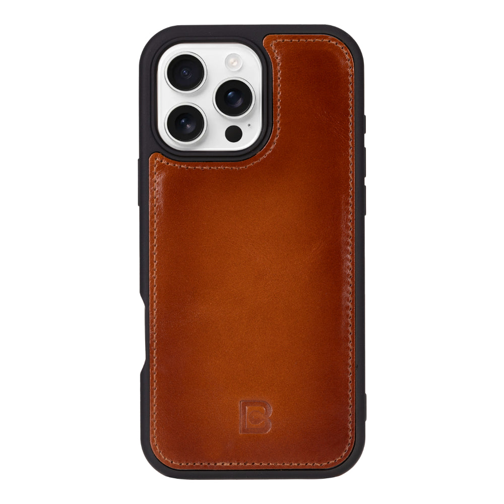 Magic iPhone 16 Pro Genuine Leather Detachable Wallet Case