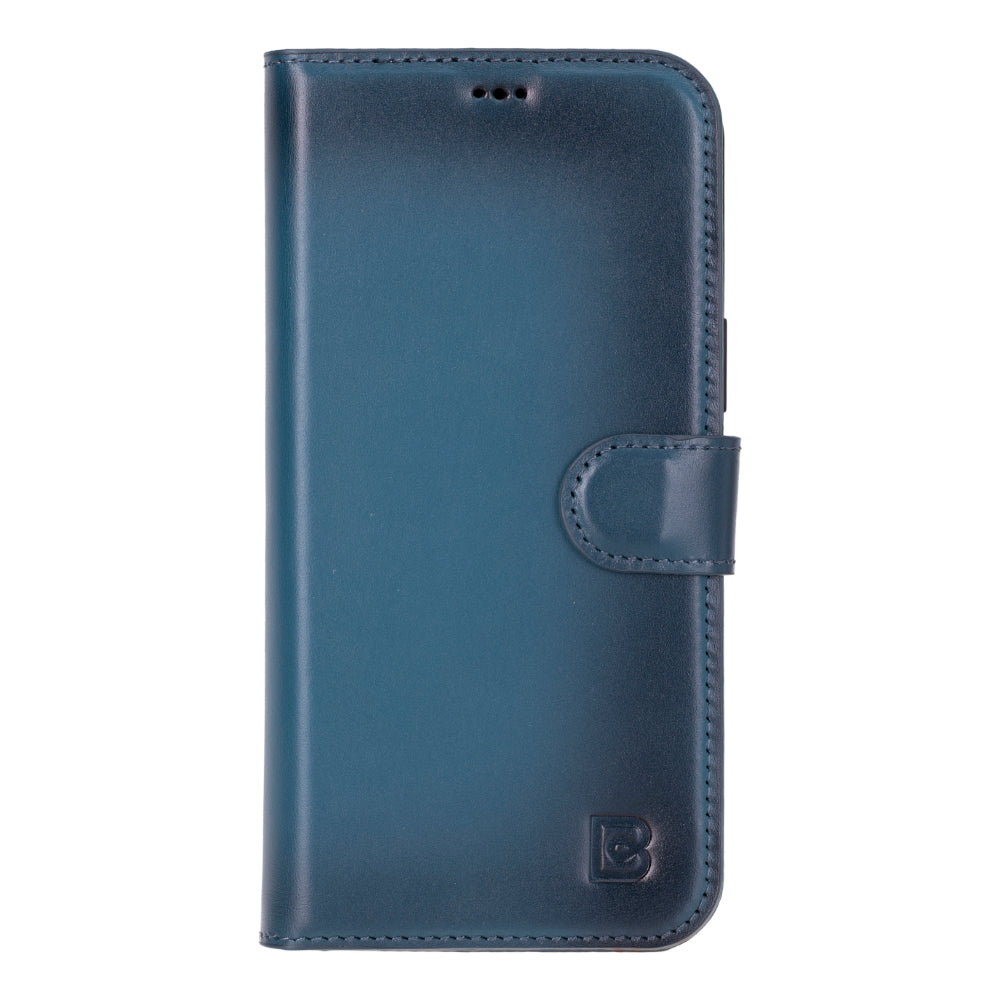 Magic iPhone 16 Pro Genuine Leather Detachable Wallet Case