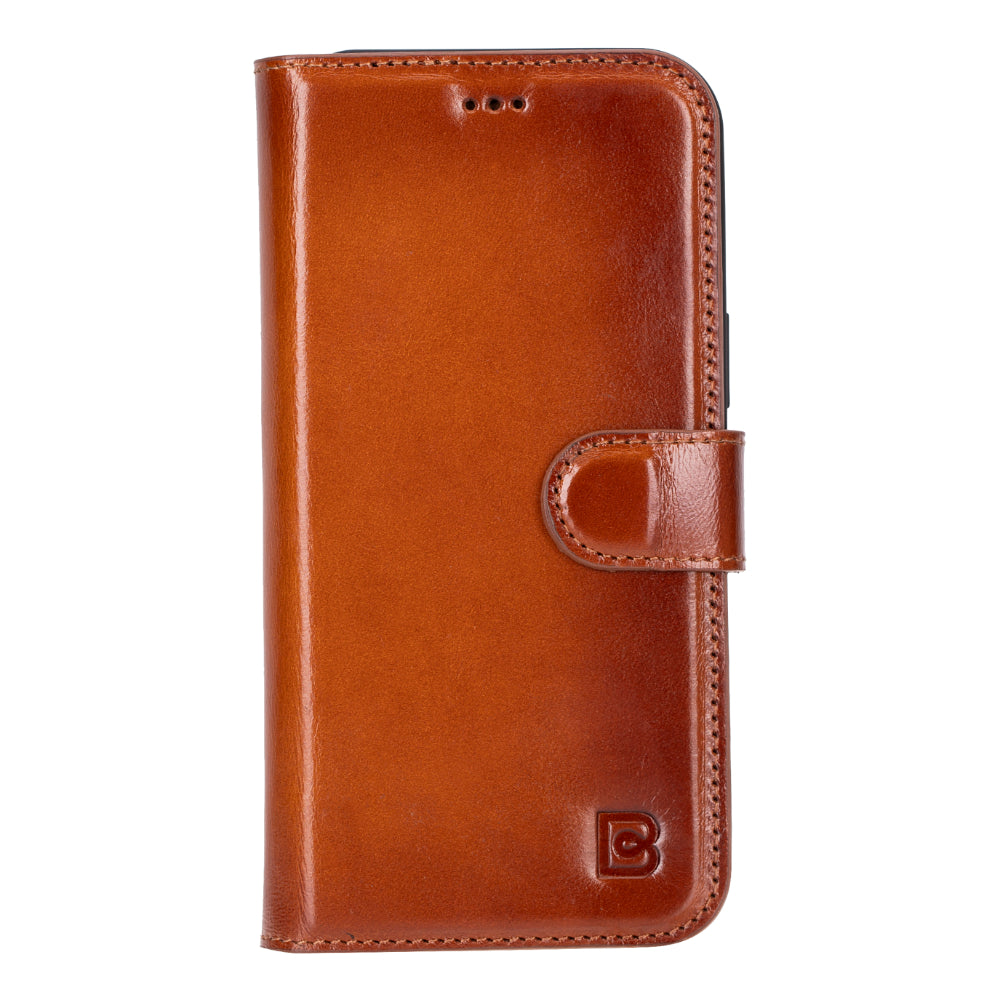 Magic iPhone 16 Plus Detachable Genuine Leather Wallet Case