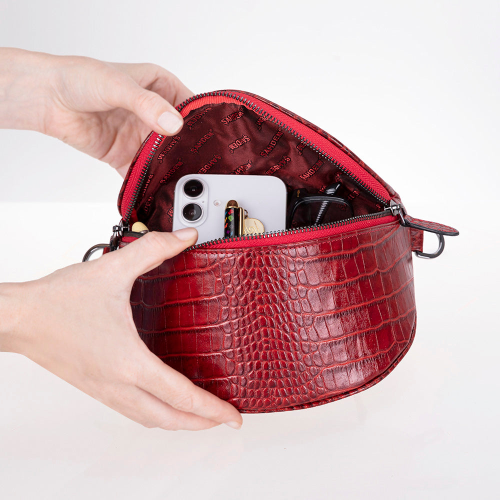 Alora Genuine Leather Crossbody Bag