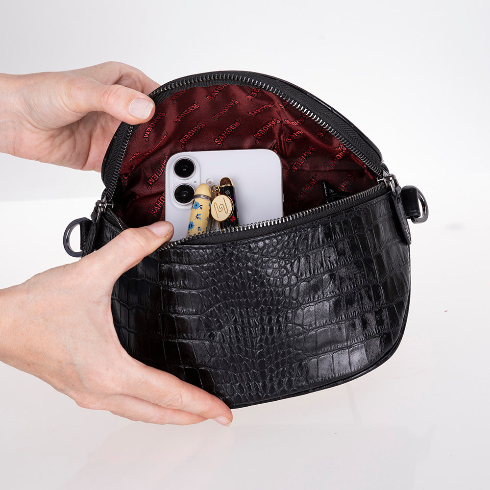 Alora Genuine Leather Crossbody Bag