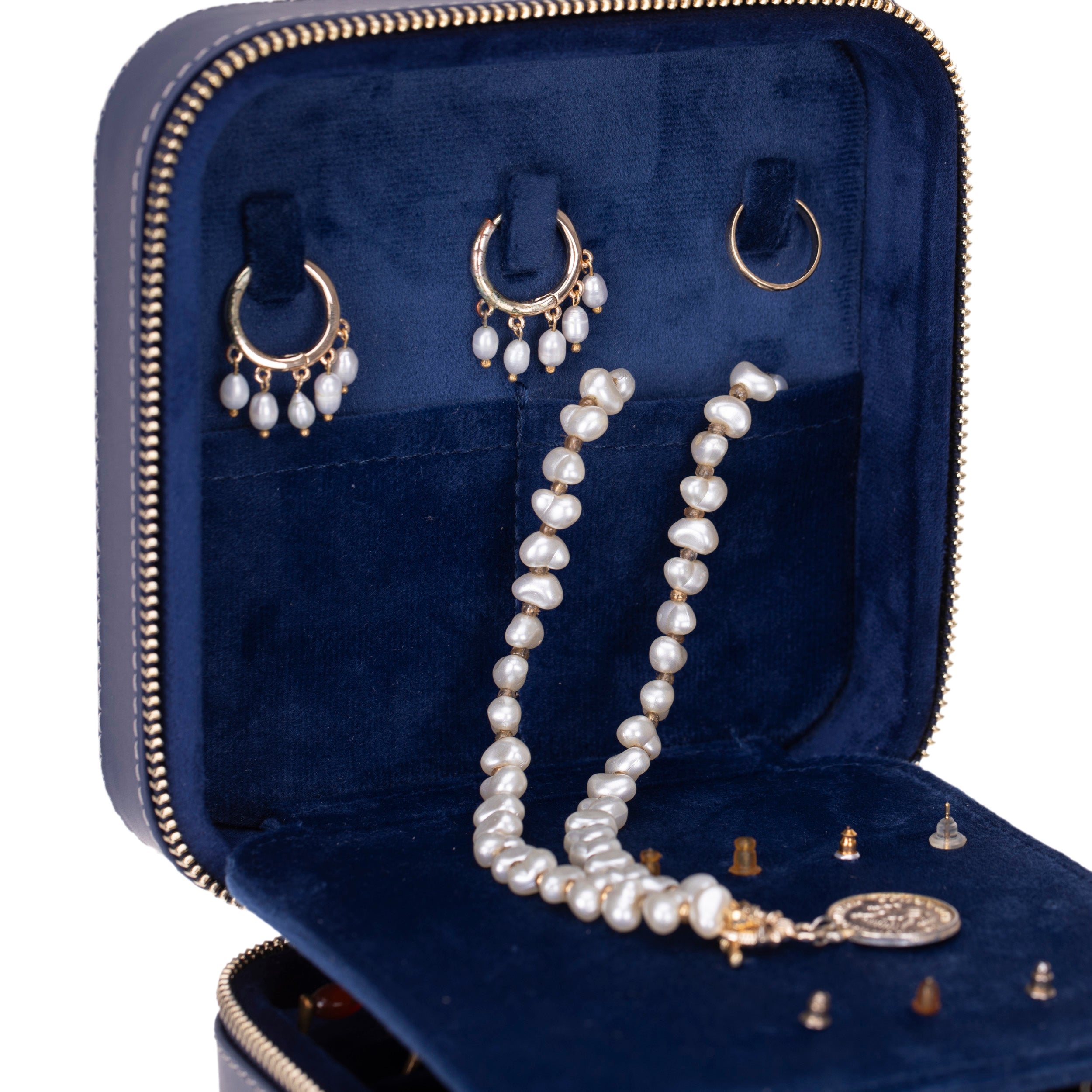 Perlyon Genuine Leather Jewelry Box