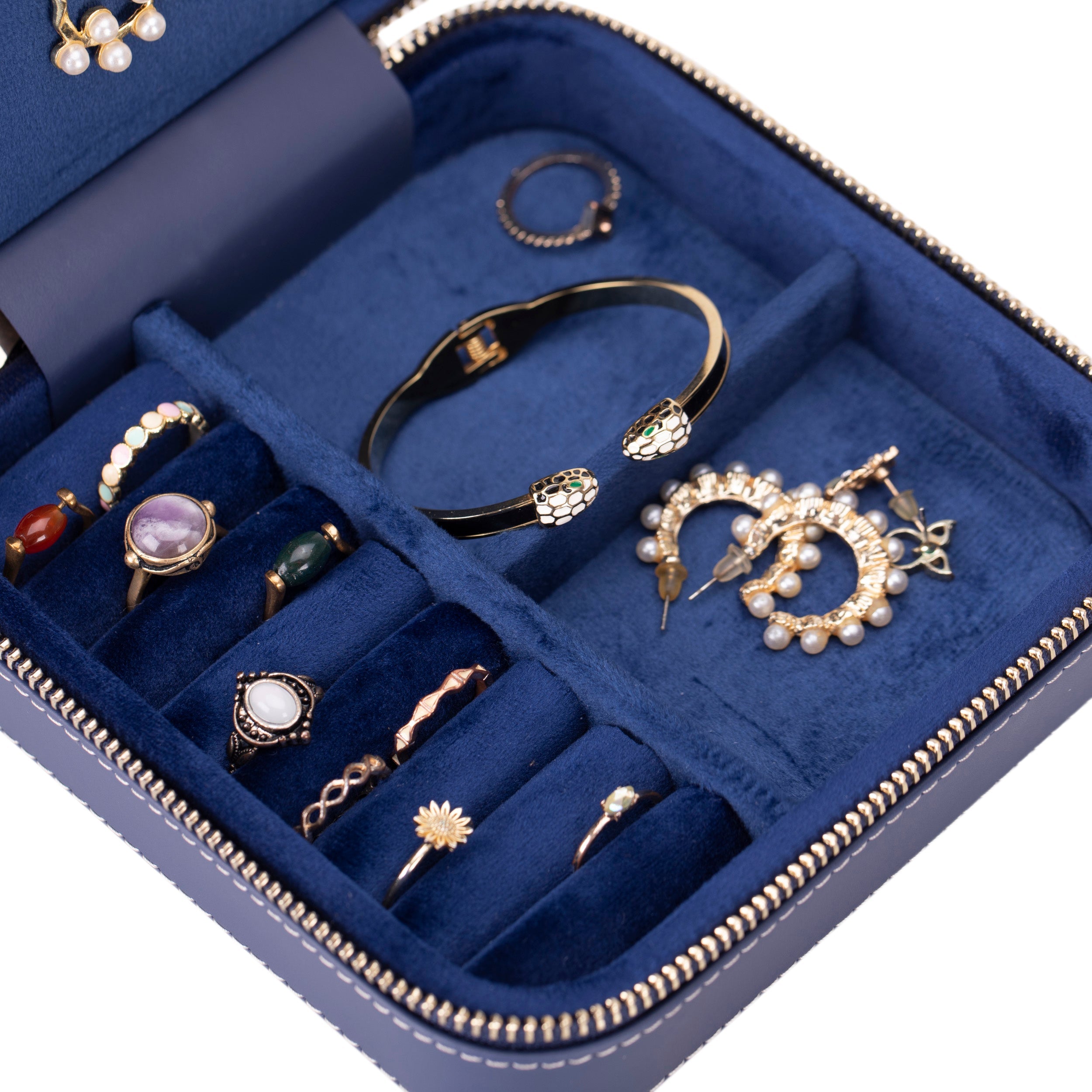 Perlyon Genuine Leather Jewelry Box