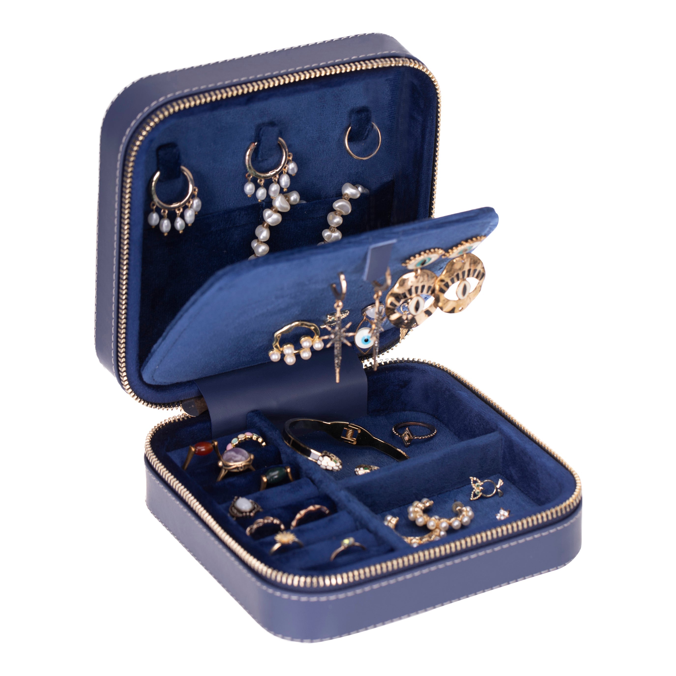 Perlyon Genuine Leather Jewelry Box