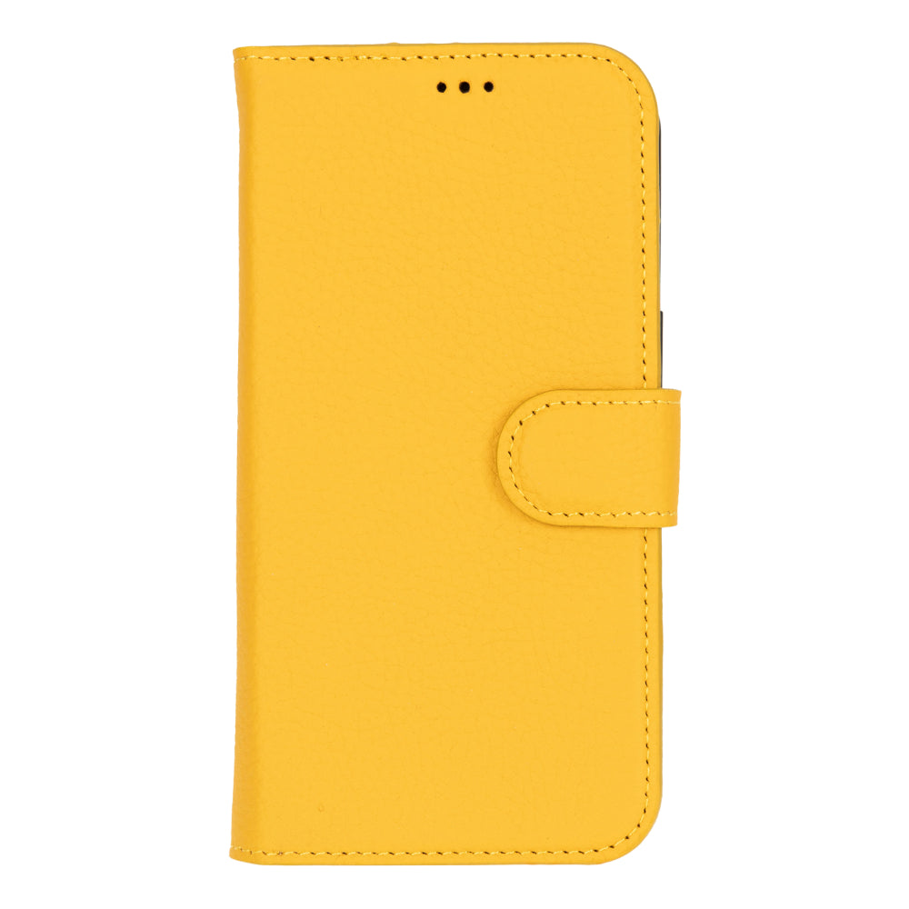 Magic iPhone 16 Pro Max Genuine Leather Detachable Wallet Case