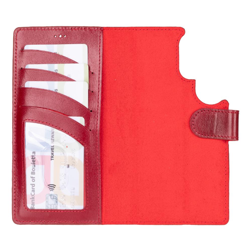 Magic Samsung Galaxy S25 Ultra Detachable Genuine Leather Wallet Case