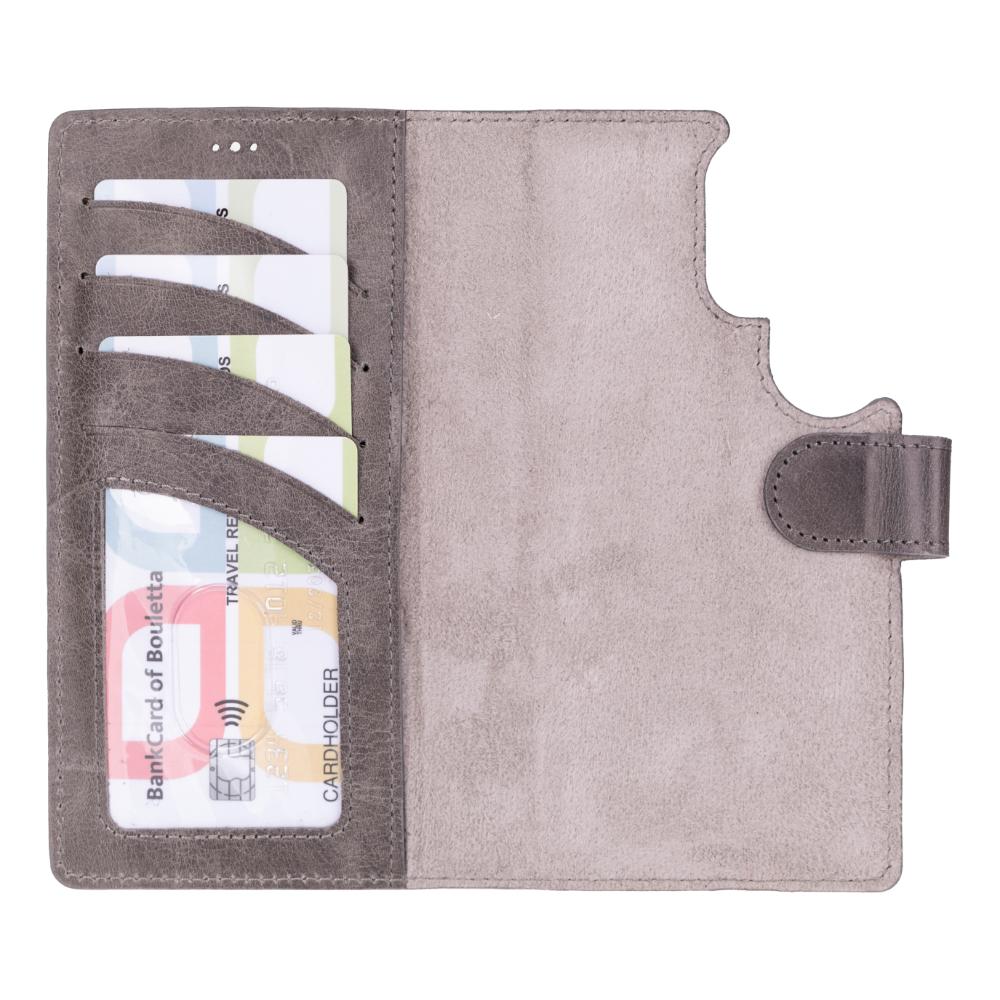 Magic Samsung Galaxy S25 Ultra Detachable Genuine Leather Wallet Case