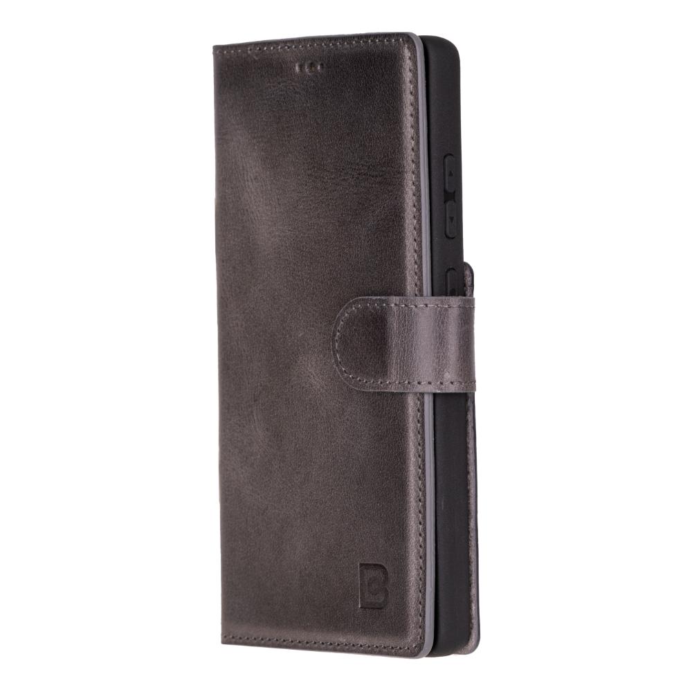 Magic Samsung Galaxy S25 Ultra Detachable Genuine Leather Wallet Case