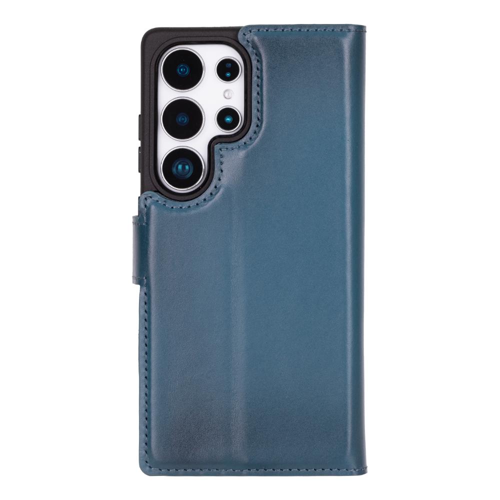 Magic Samsung Galaxy S25 Ultra Detachable Genuine Leather Wallet Case