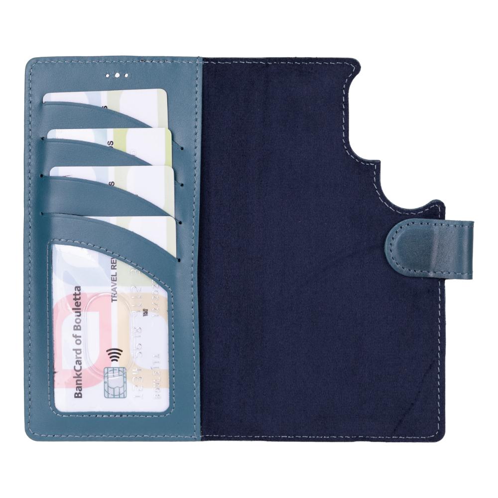 Magic Samsung Galaxy S25 Ultra Detachable Genuine Leather Wallet Case