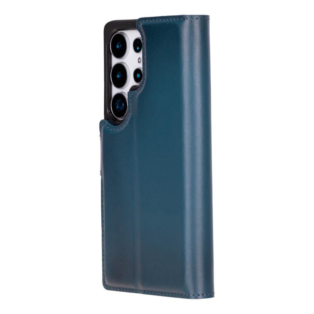 Magic Samsung Galaxy S25 Ultra Detachable Genuine Leather Wallet Case