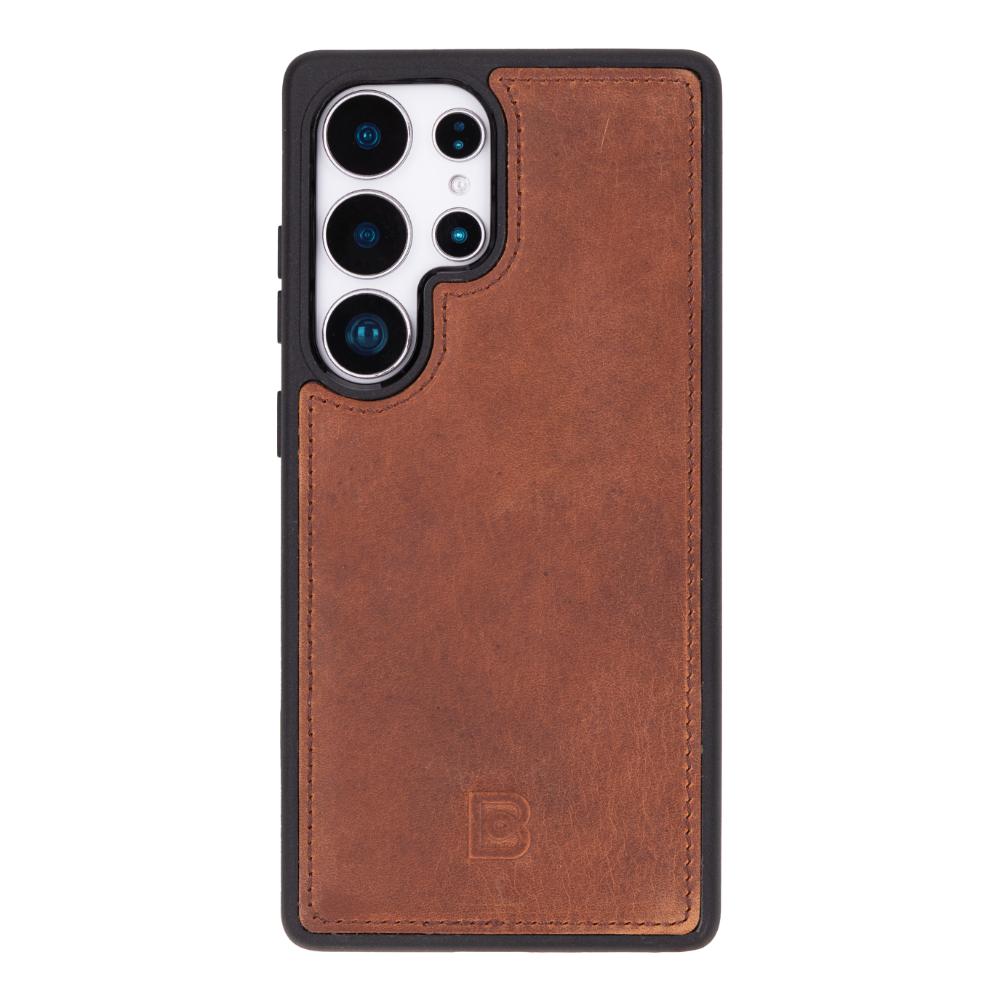 Magic Samsung Galaxy S25 Ultra Detachable Genuine Leather Wallet Case