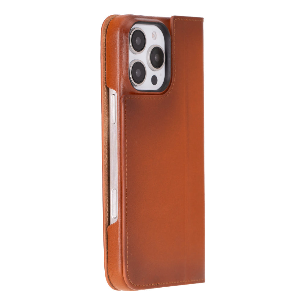 Sonat iPhone 16 Pro Max Deri Cüzdan Kılıf