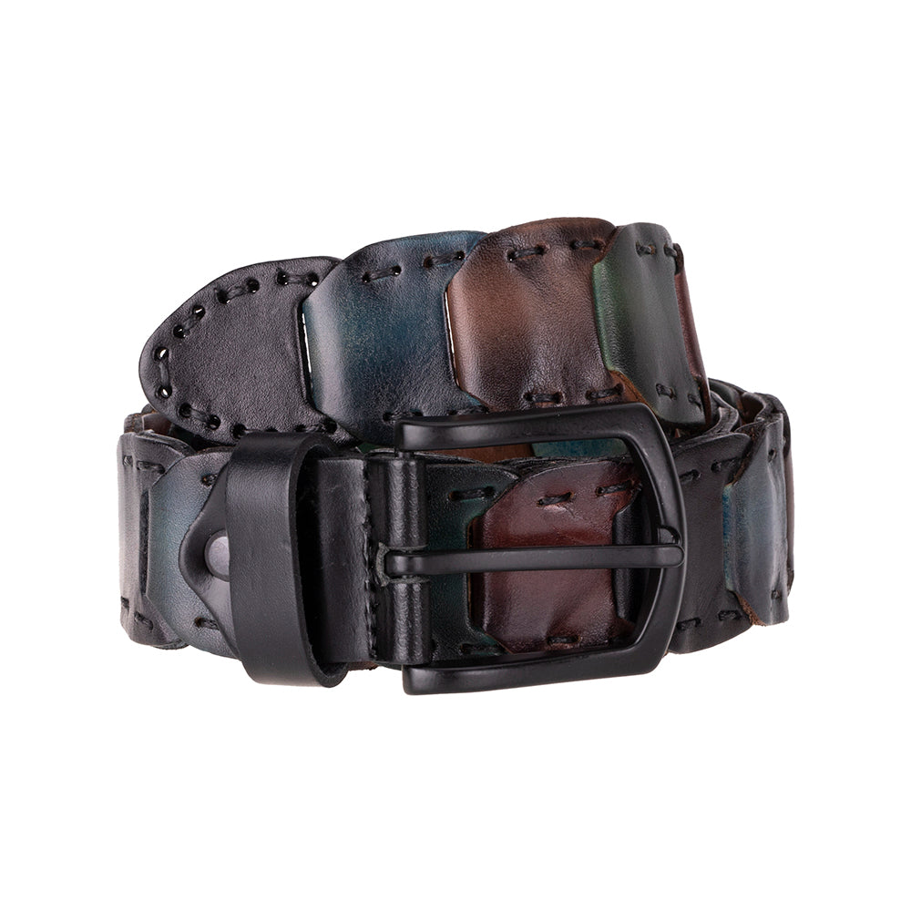 Eclipso Braided Genuine Leather Men's Belt