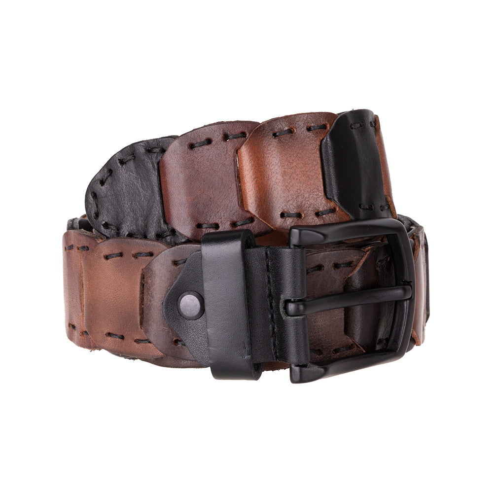 Eclipso Braided Genuine Leather Men's Belt