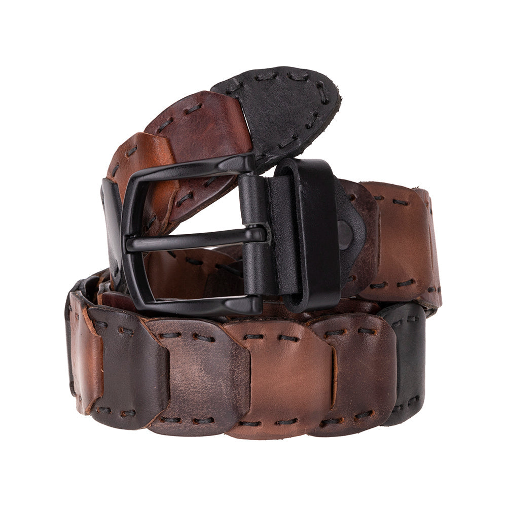 Eclipso Braided Genuine Leather Men's Belt