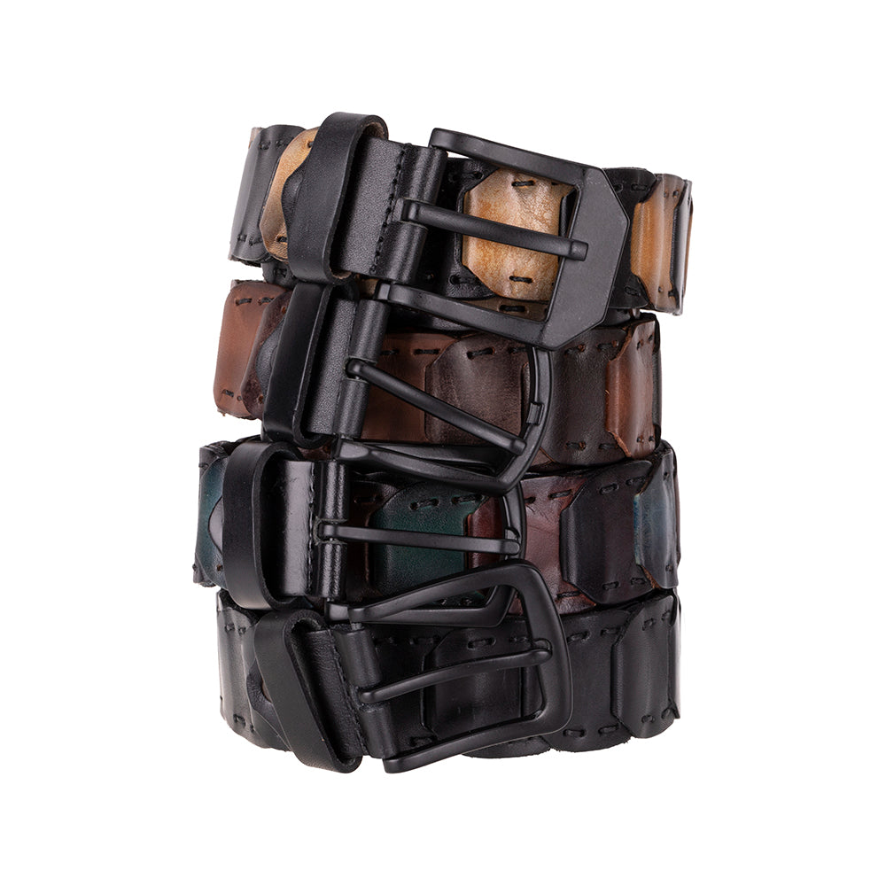 Eclipso Braided Genuine Leather Men's Belt