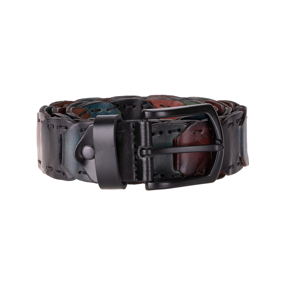 Eclipso Braided Genuine Leather Men's Belt