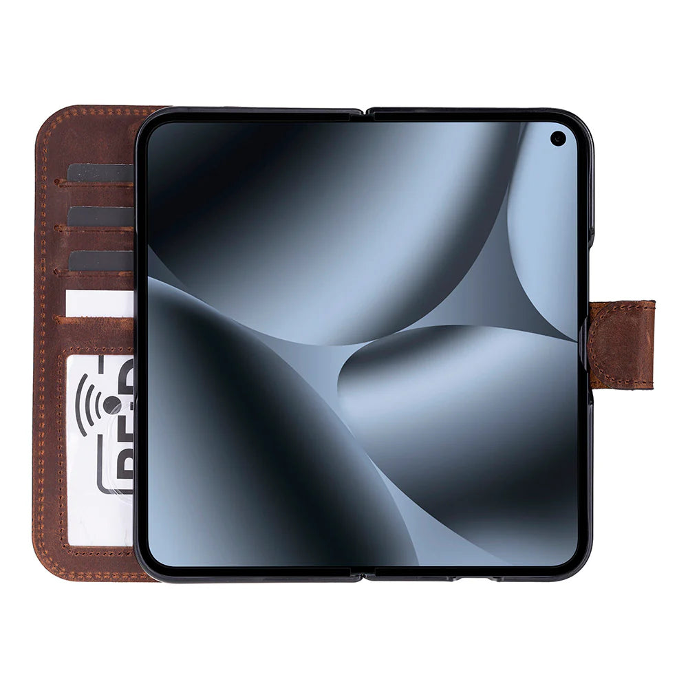 Wallet ID Google Pixel 10 Pro Fold Leather Folio Case