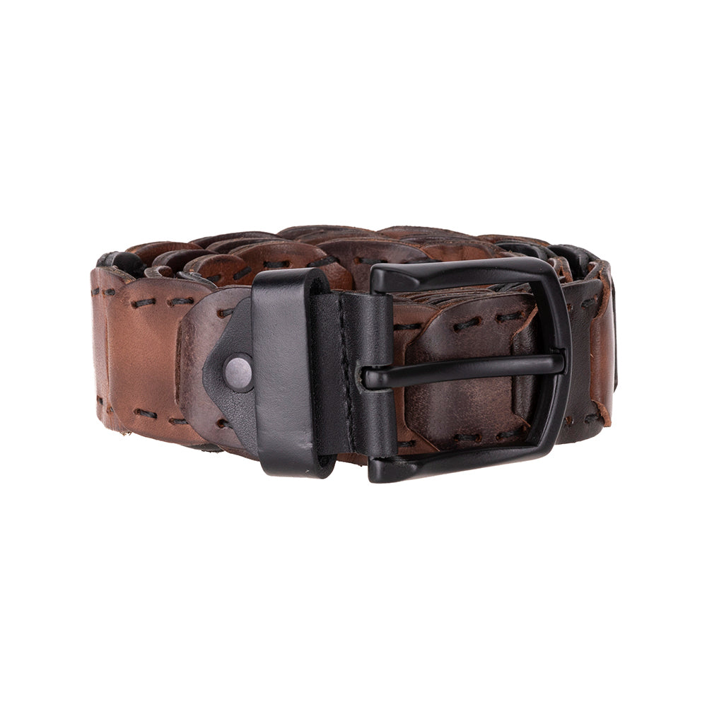 Eclipso Braided Genuine Leather Men's Belt
