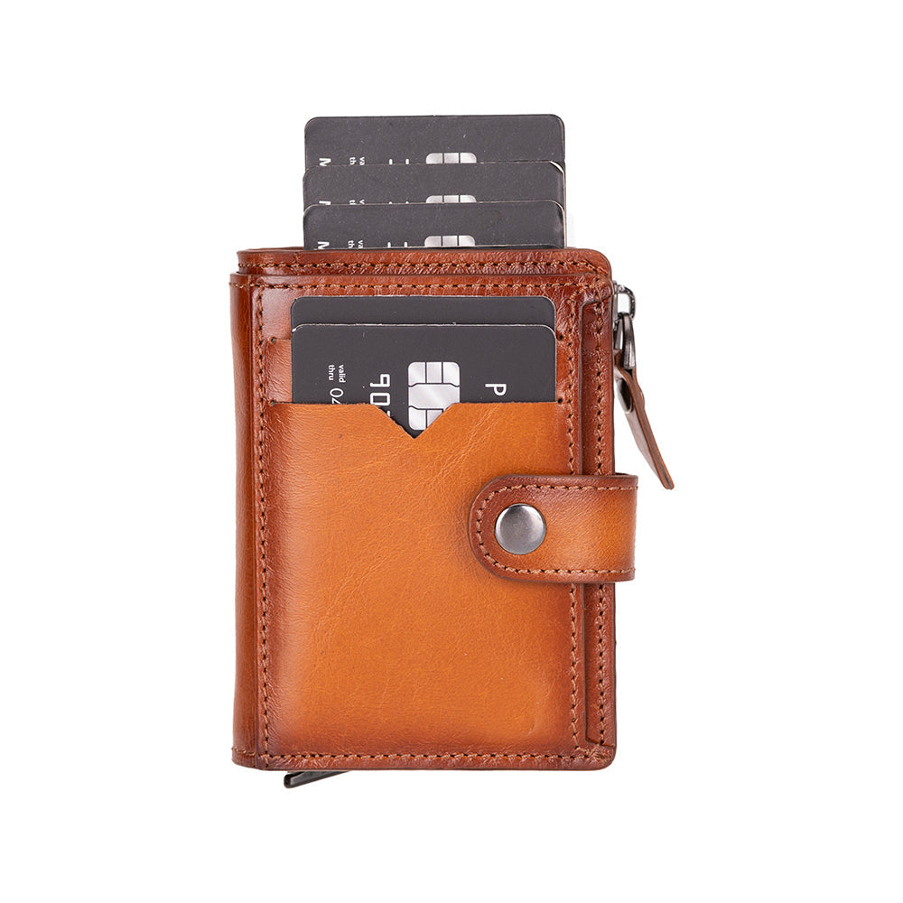 Rodos Pop-up Genuine Leather Card Holder