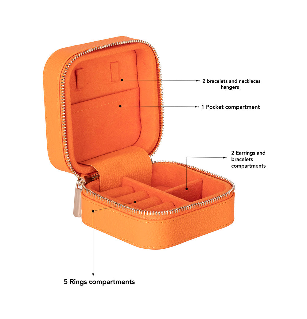 Amanda Genuine Leather Jewelry Box
