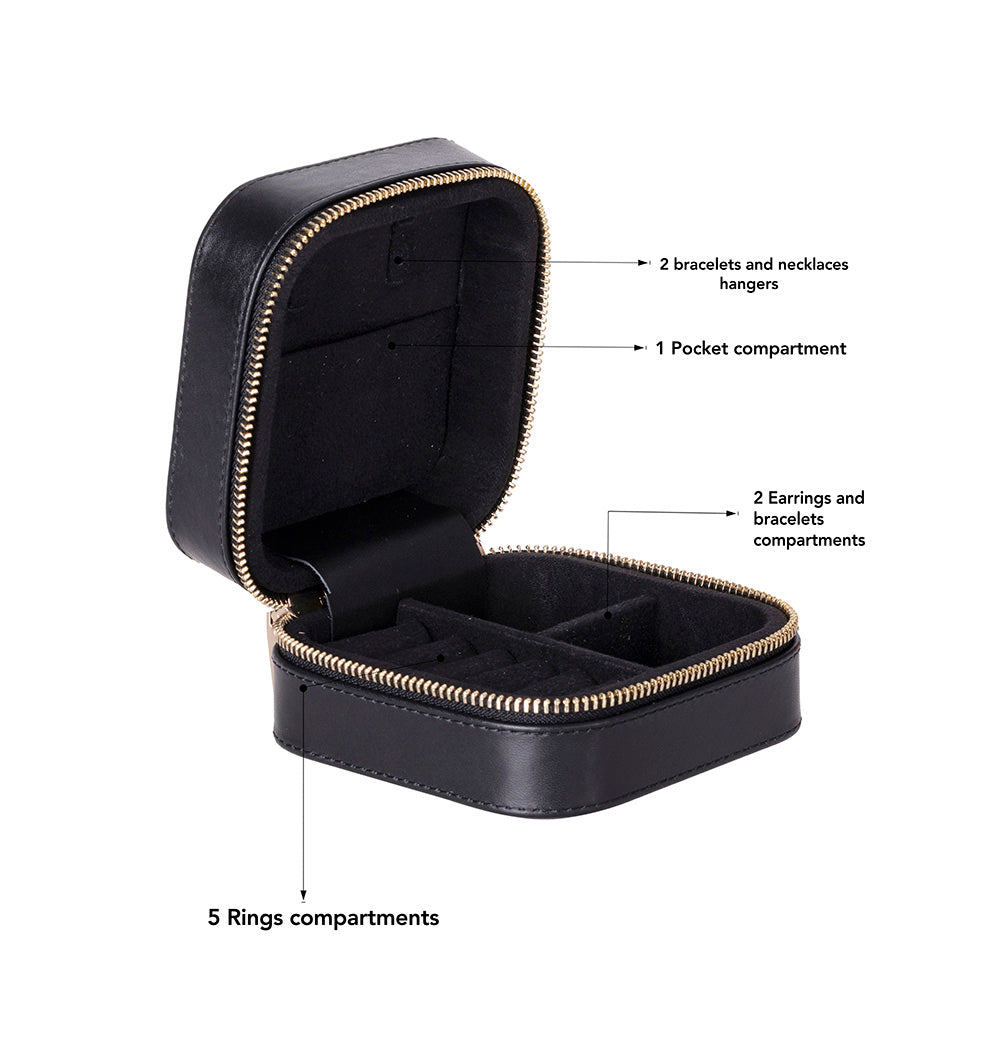 Amanda Genuine Leather Jewelry Box