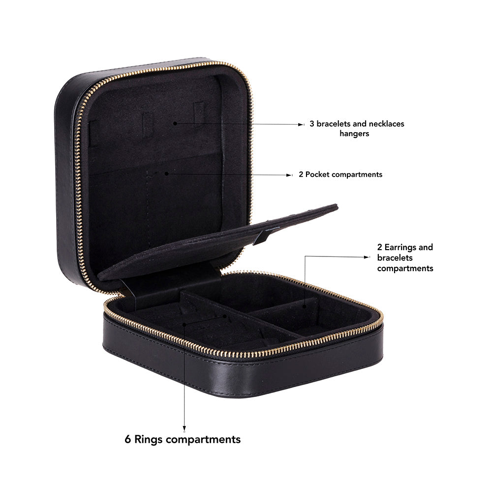 Amanda Genuine Leather Jewelry Box