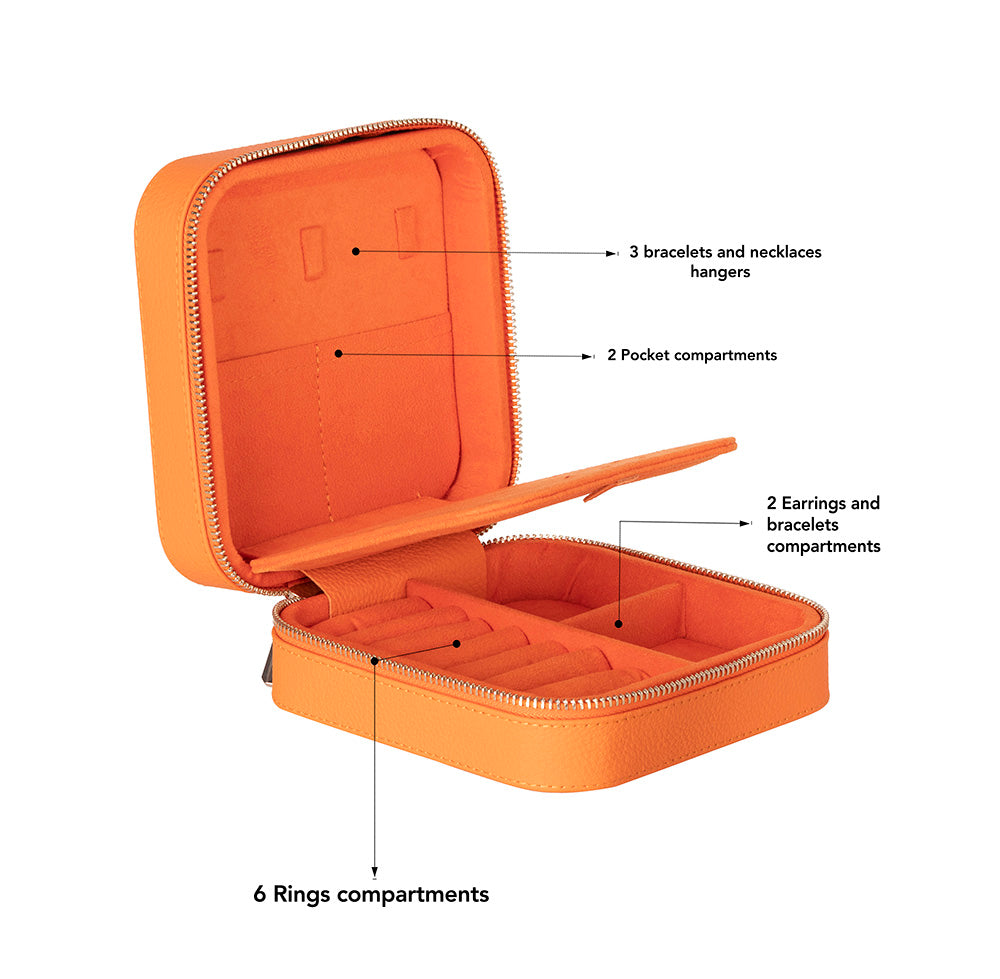Amanda Genuine Leather Jewelry Box