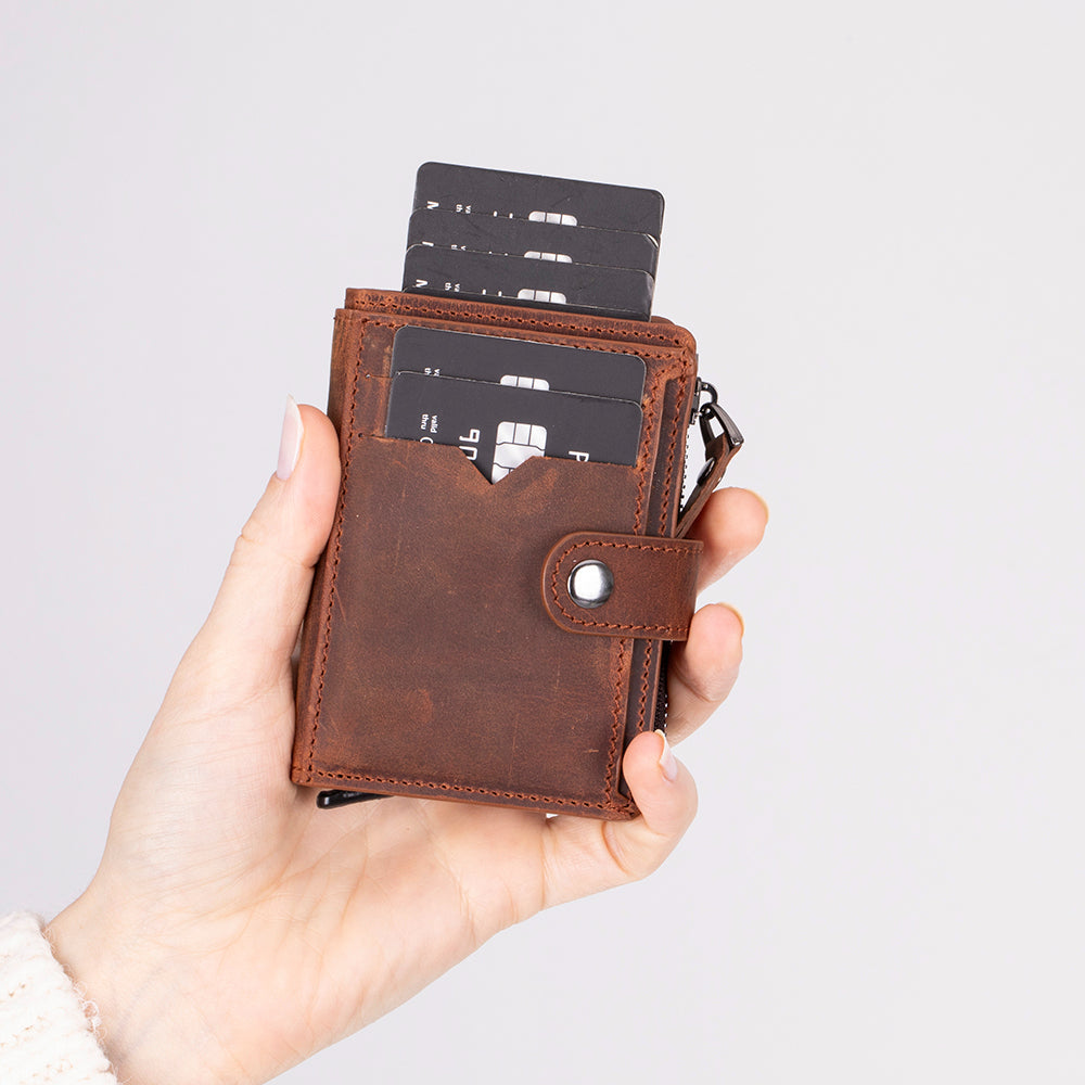 Rodos Pop-up Genuine Leather Card Holder